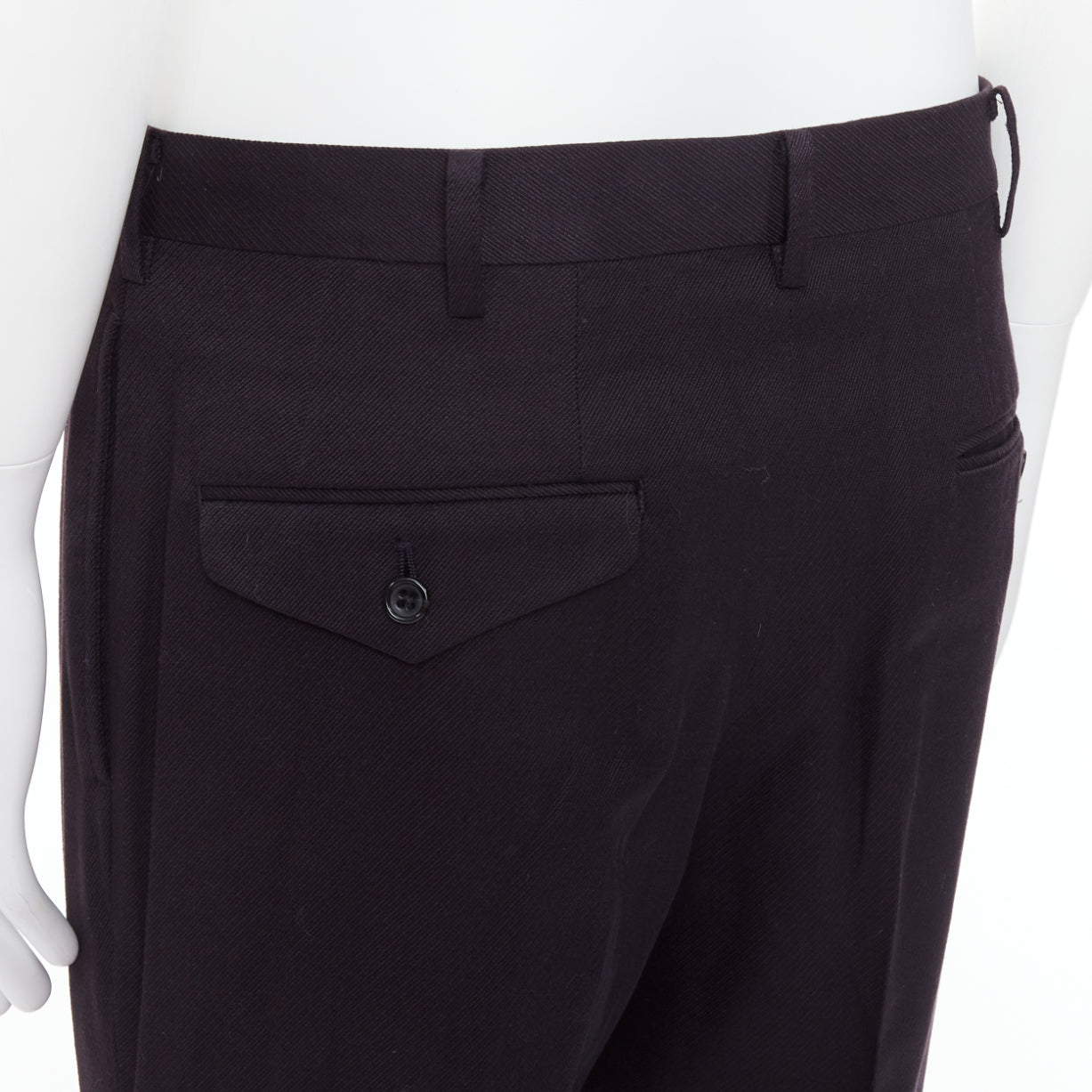 Yohji Yamamoto Wool Blend Pants - Back view