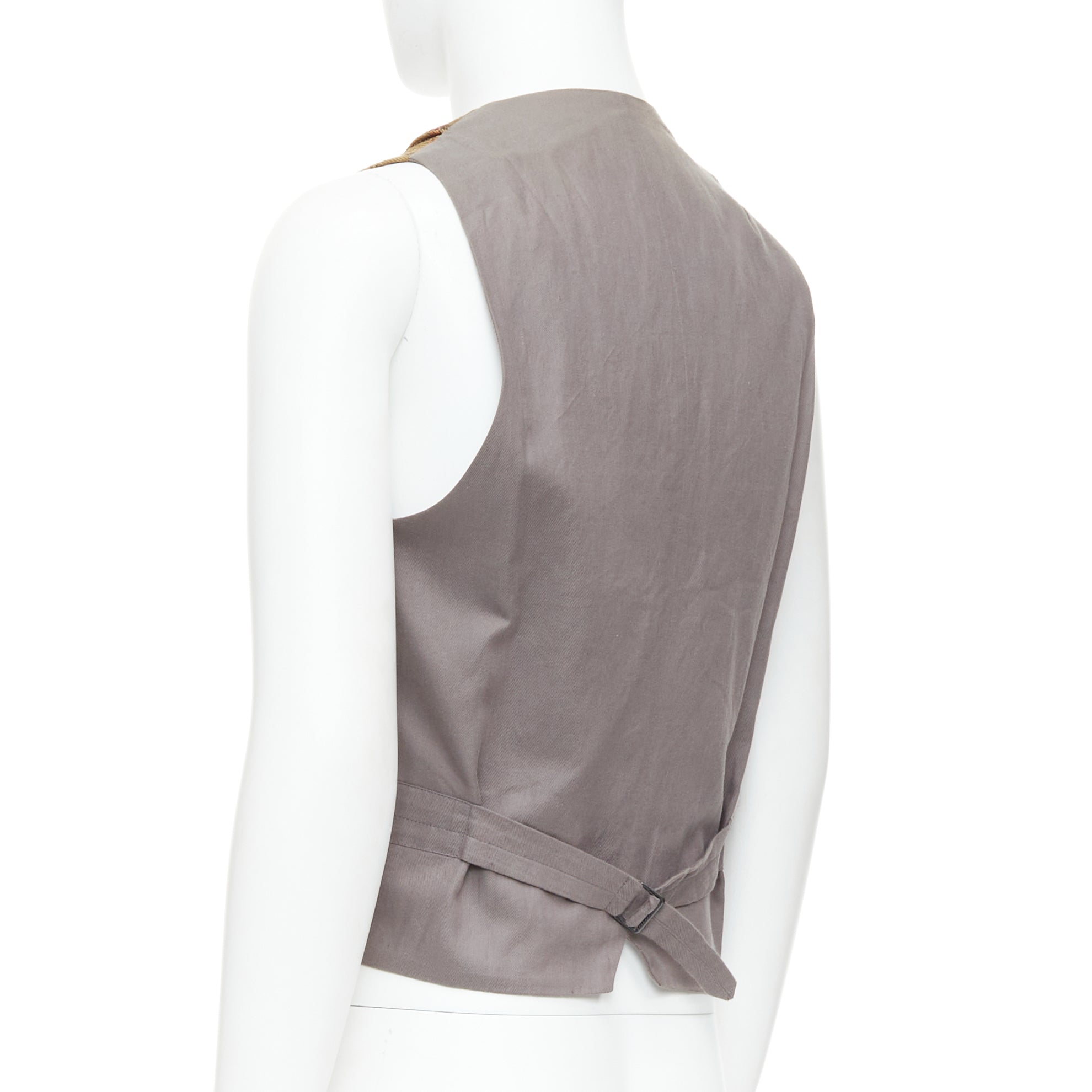 Dries Van Noten Plaid Wool Waistcoat - Detail 1