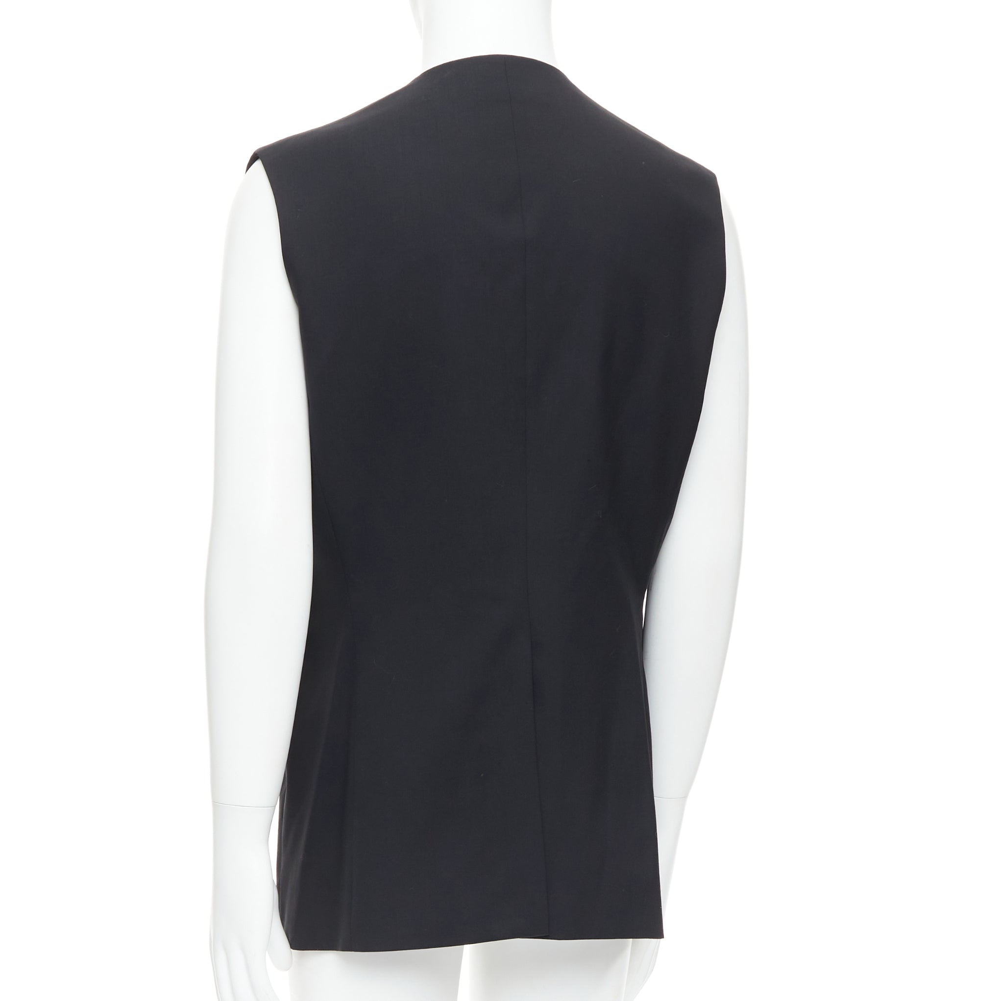 Raf Simons V Cut Armhole Waistcoat - Side view