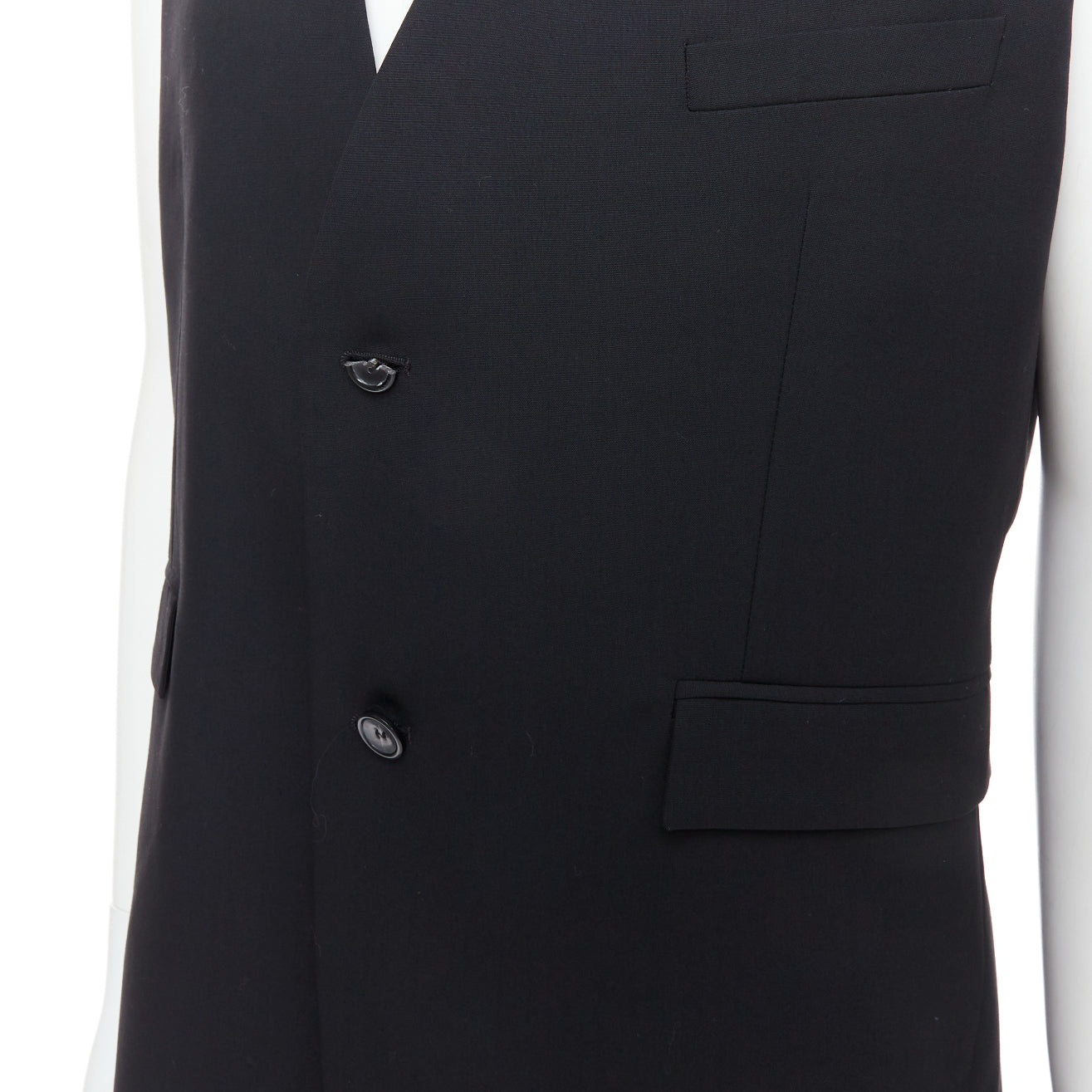 Raf Simons V Cut Armhole Waistcoat - Detail 2