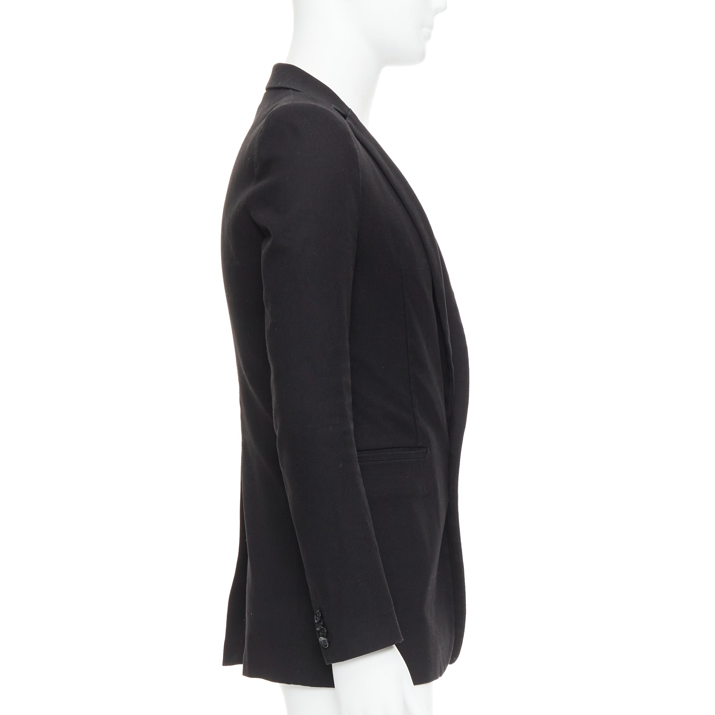 Unsigned / متعددة Black Fitted Blazer - Side view