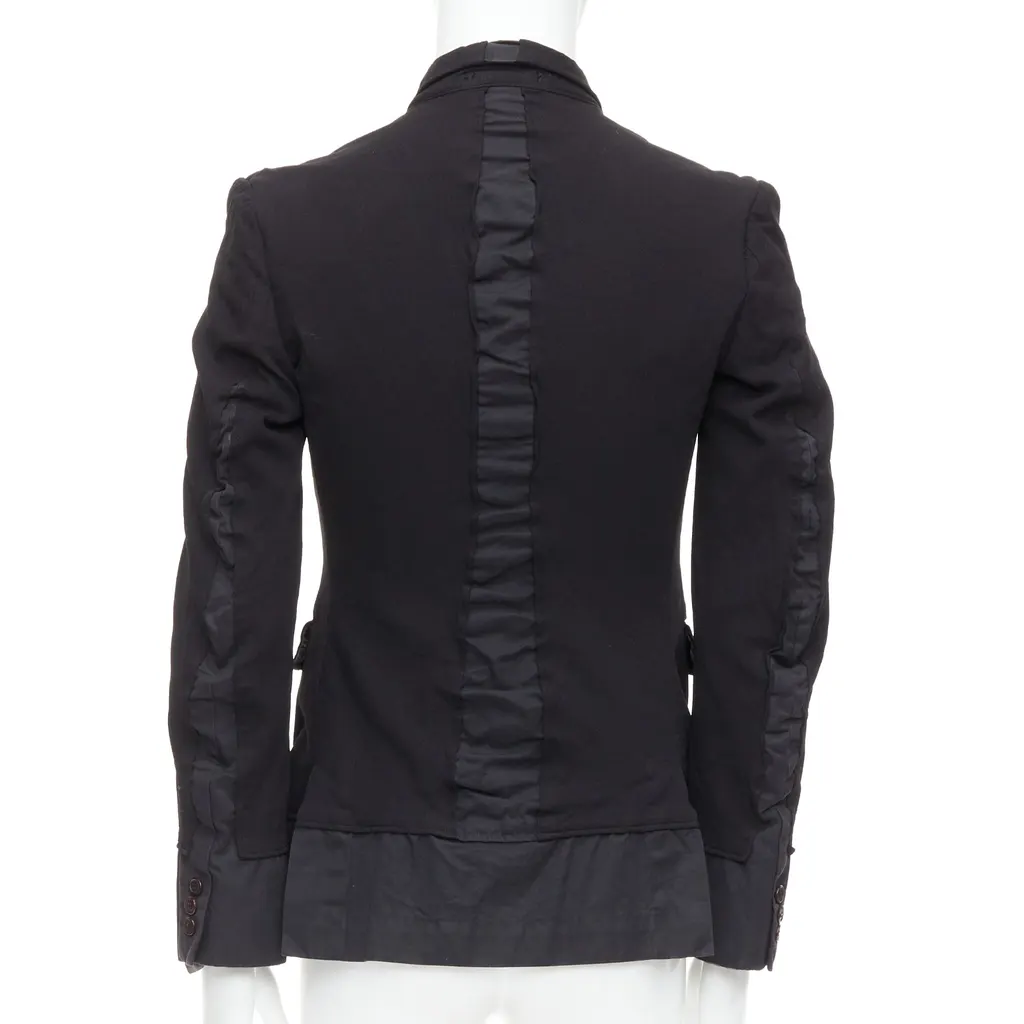 Comme Des Garcons Black Docking Blazer Black Polyester Very good - Back View