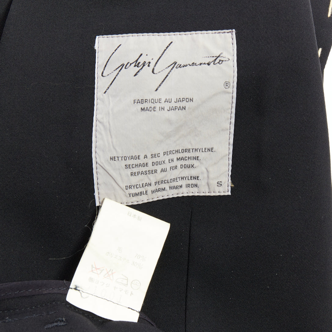 Yohji Yamamoto Black Long Blazer Coat - Image 11