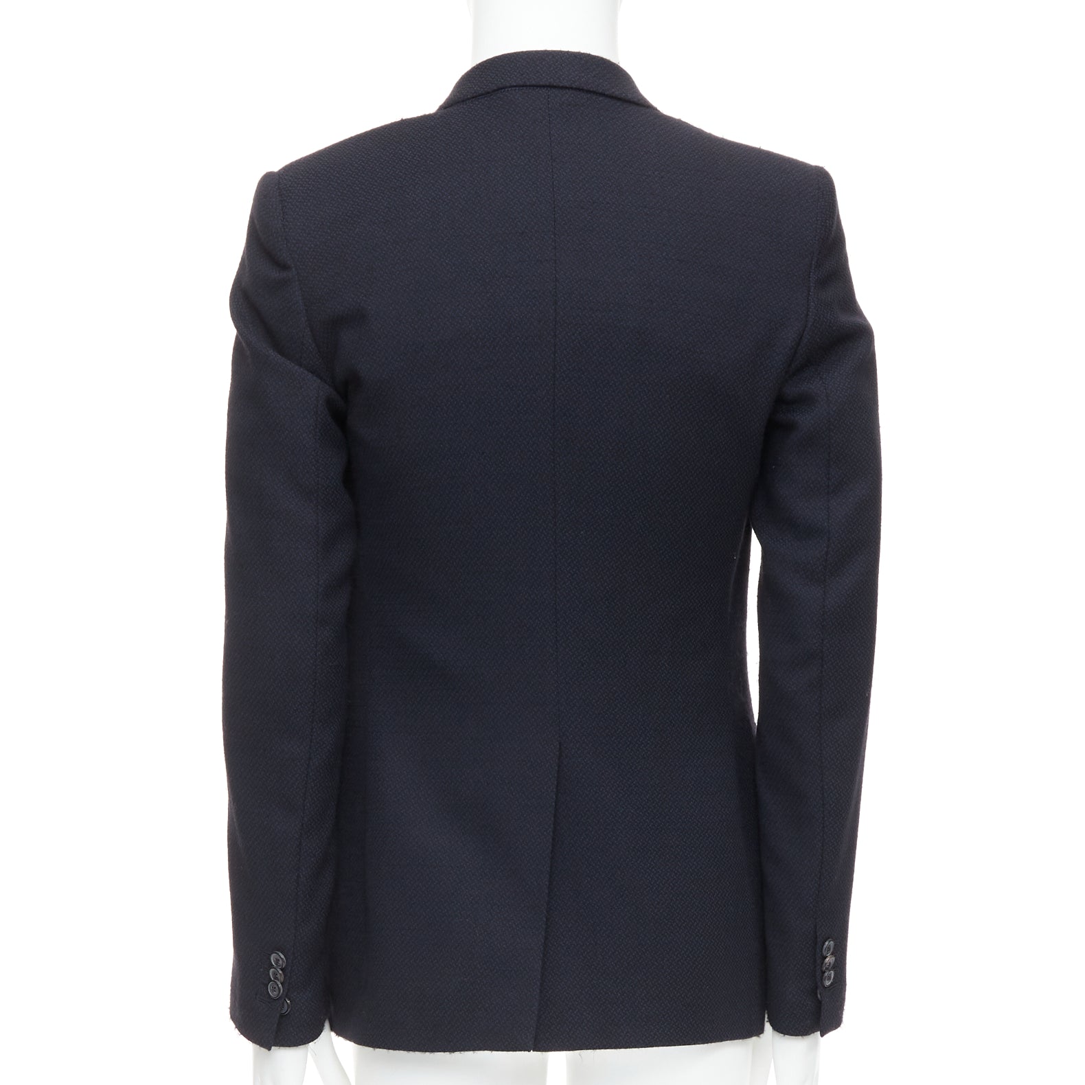 Maison Martin Margiela Navy Padded Boxy Blazer - Side view