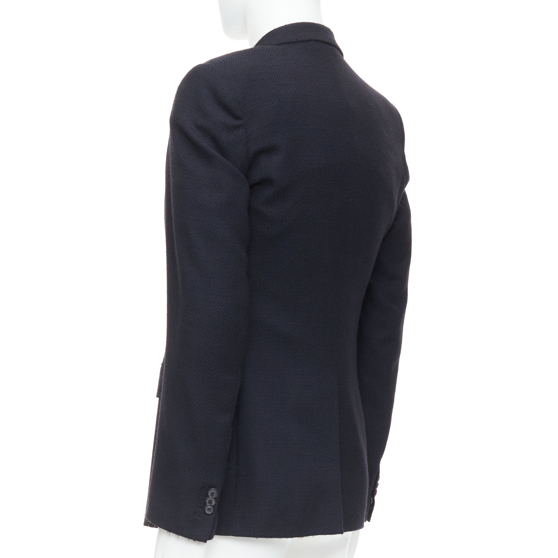 Maison Martin Margiela Navy Padded Boxy Blazer - Detail 1