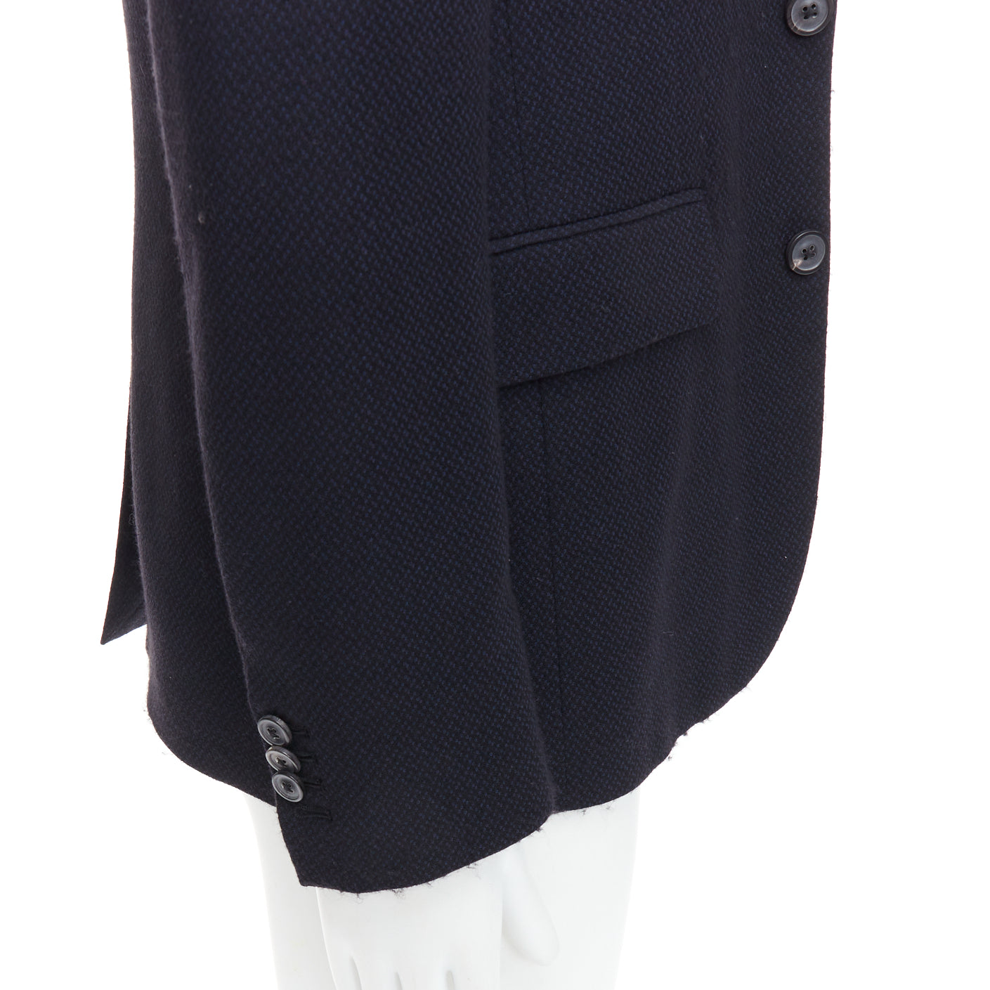 Maison Martin Margiela Navy Padded Boxy Blazer - Detail 2