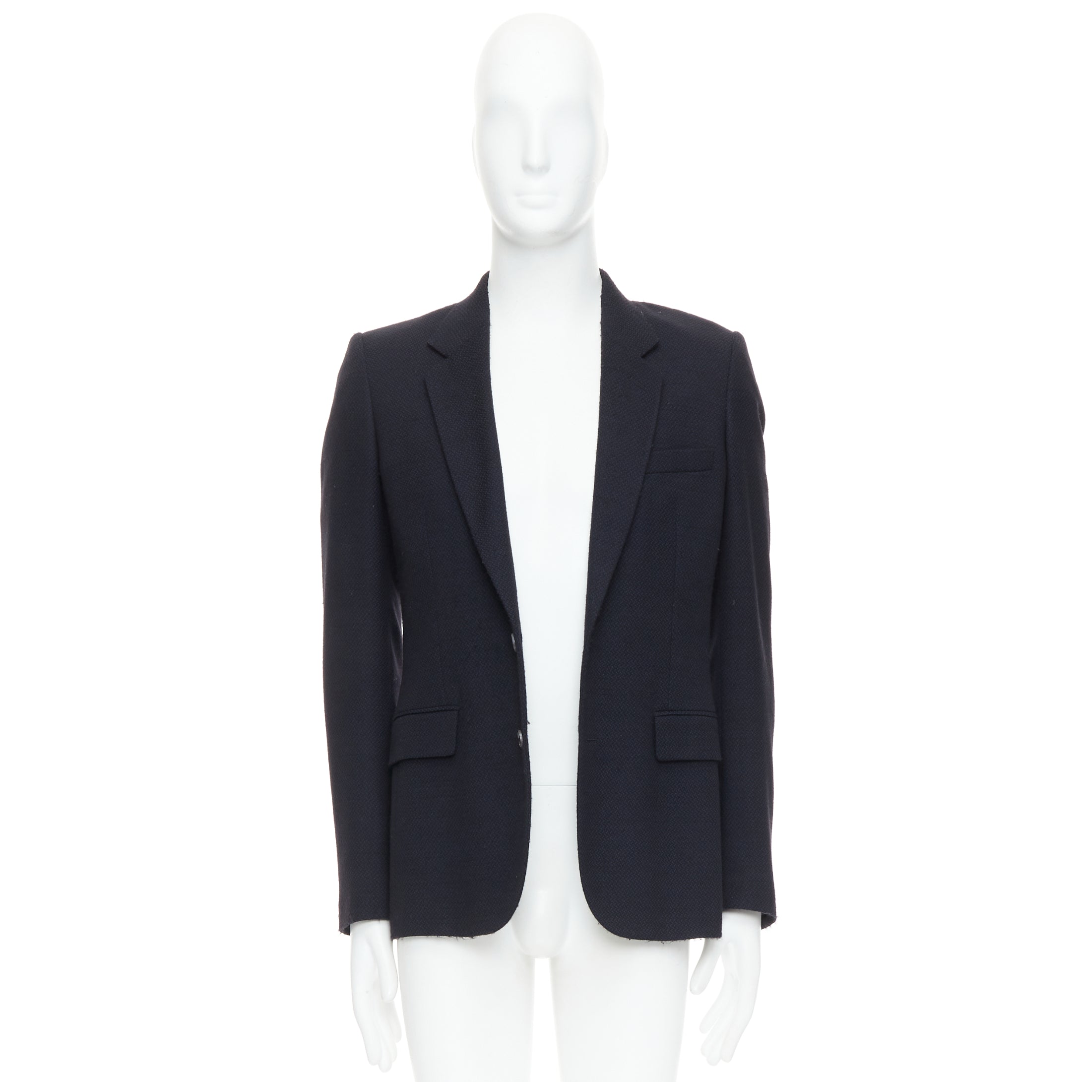 Maison Martin Margiela Navy Padded Boxy Blazer - Image 11
