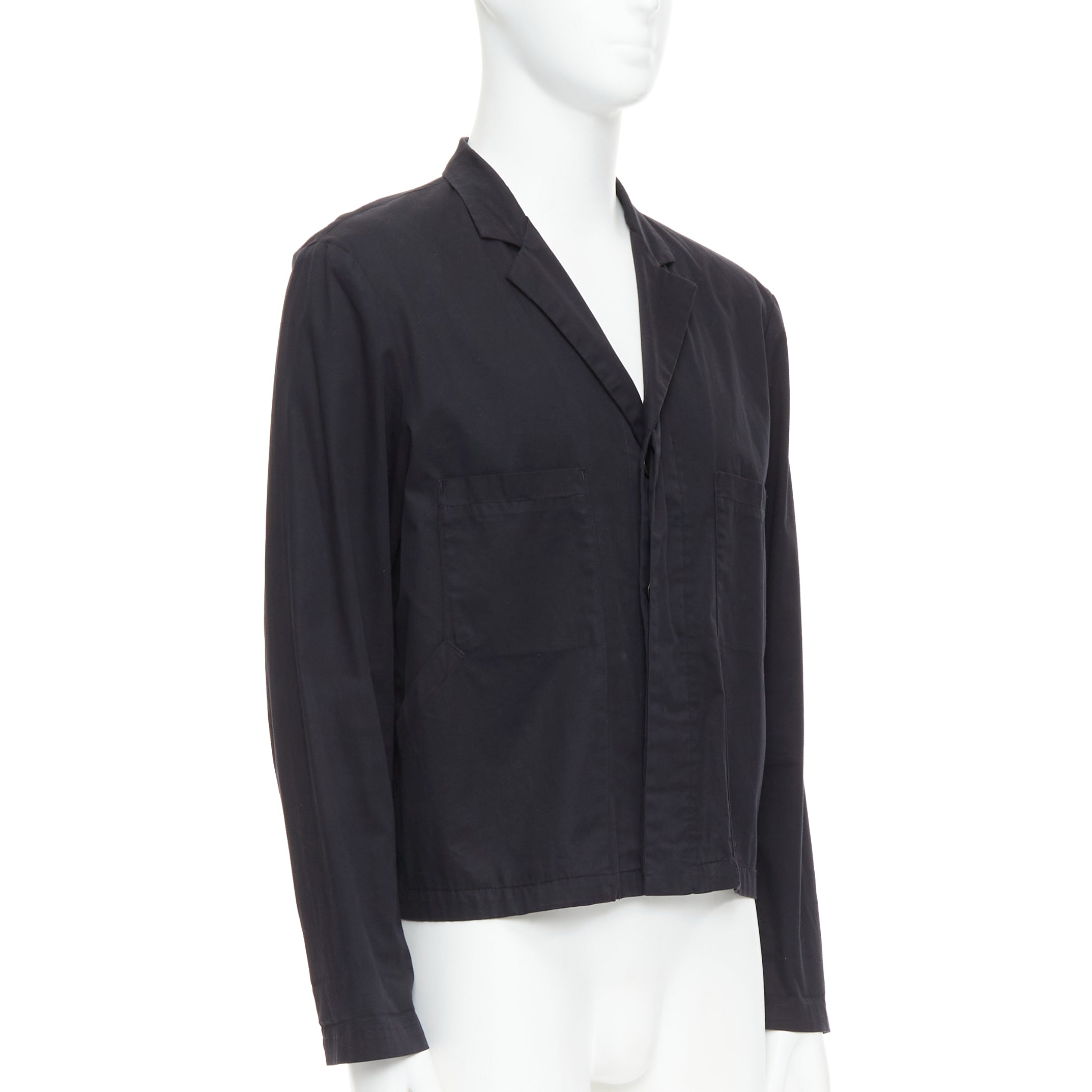 Raf Simons Black Ruched Blazer - 4