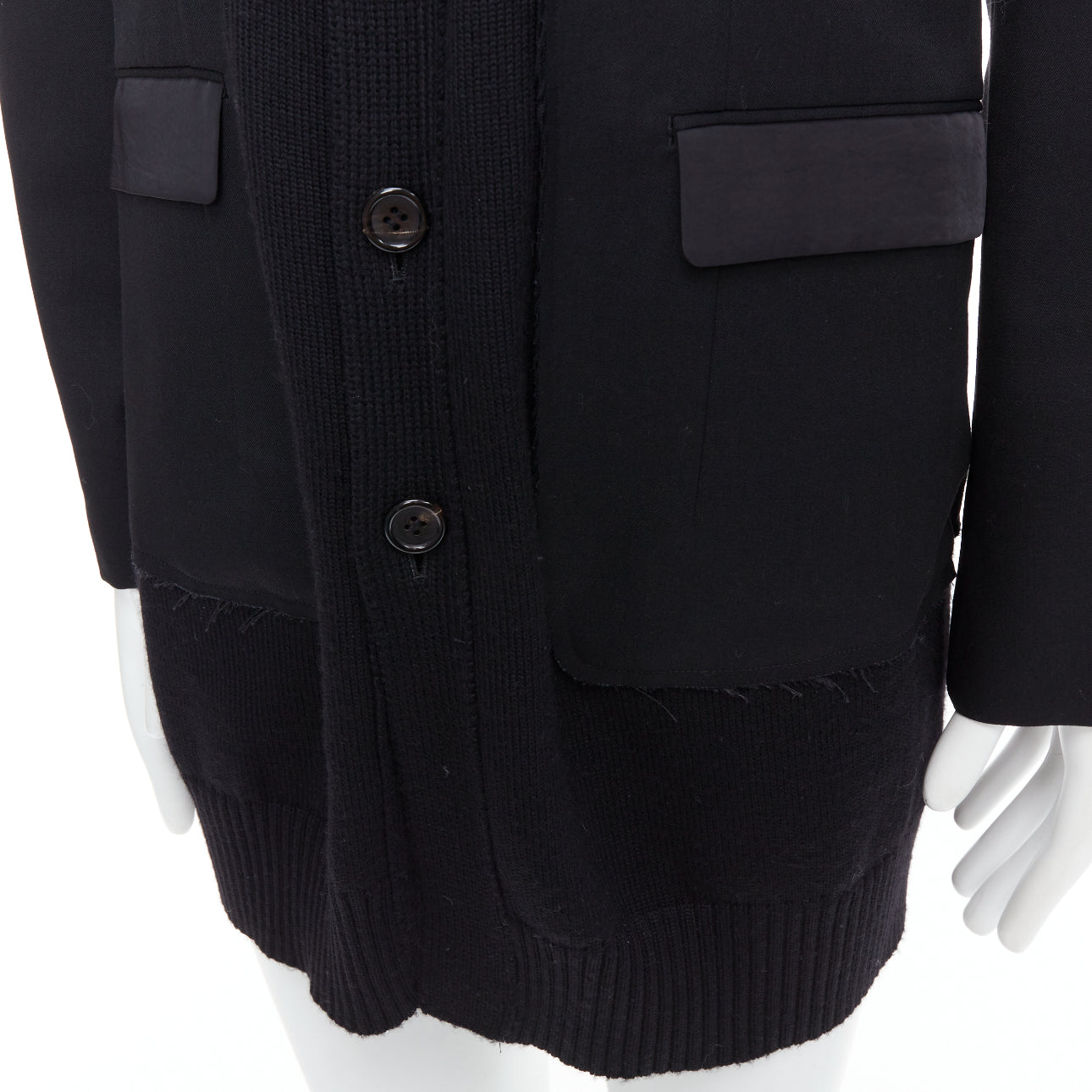 Undercover Black Rib Trim Coat - Image 10