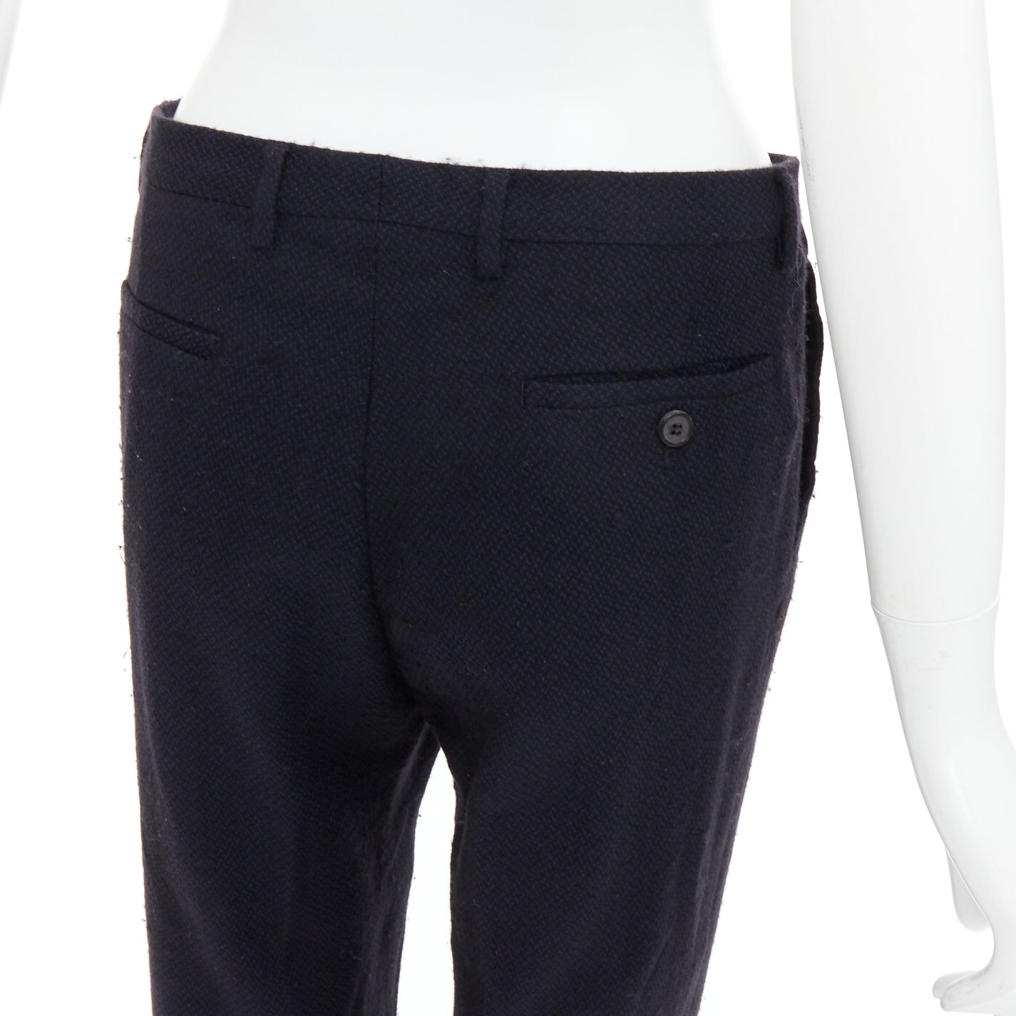 Maison Martin Margiela Tapered Wool Pants - Back view