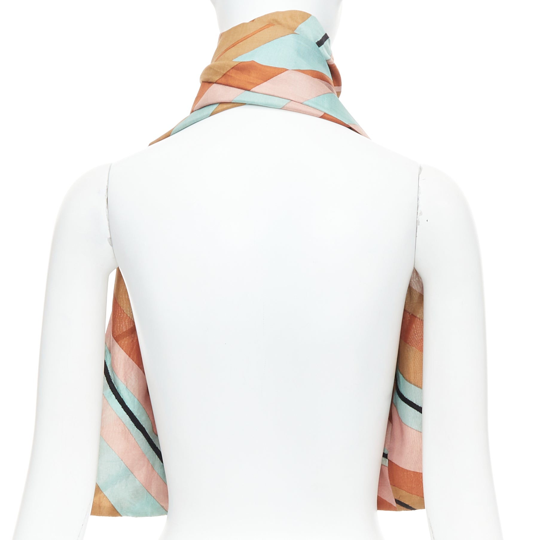 Dries Van Noten Printed Silk Scarf - Side view
