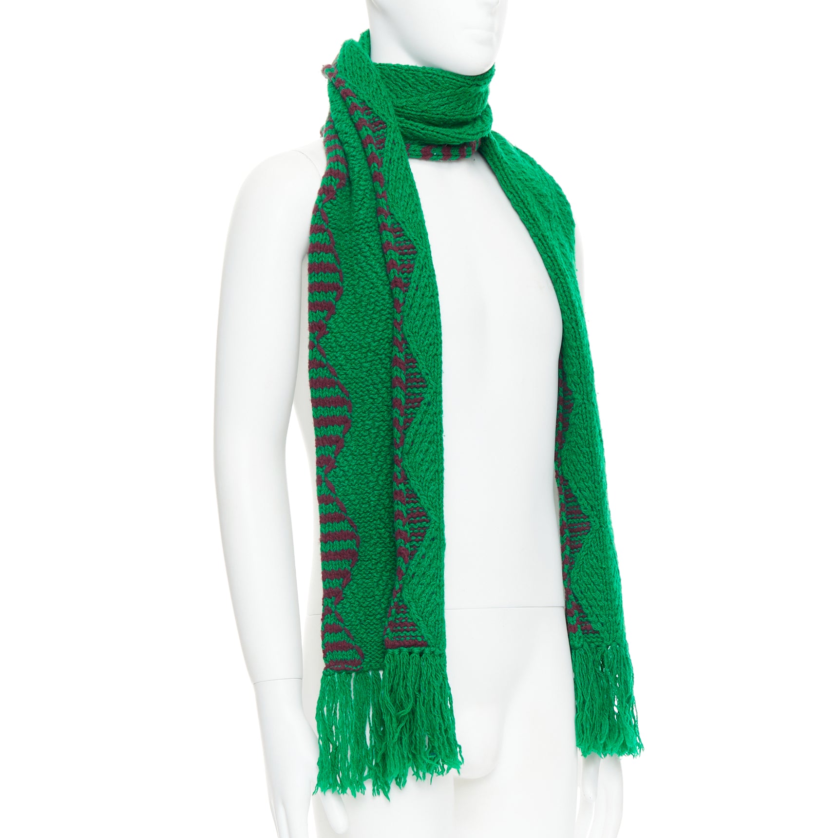 Dries Van Noten Knitted Wrap Scarf