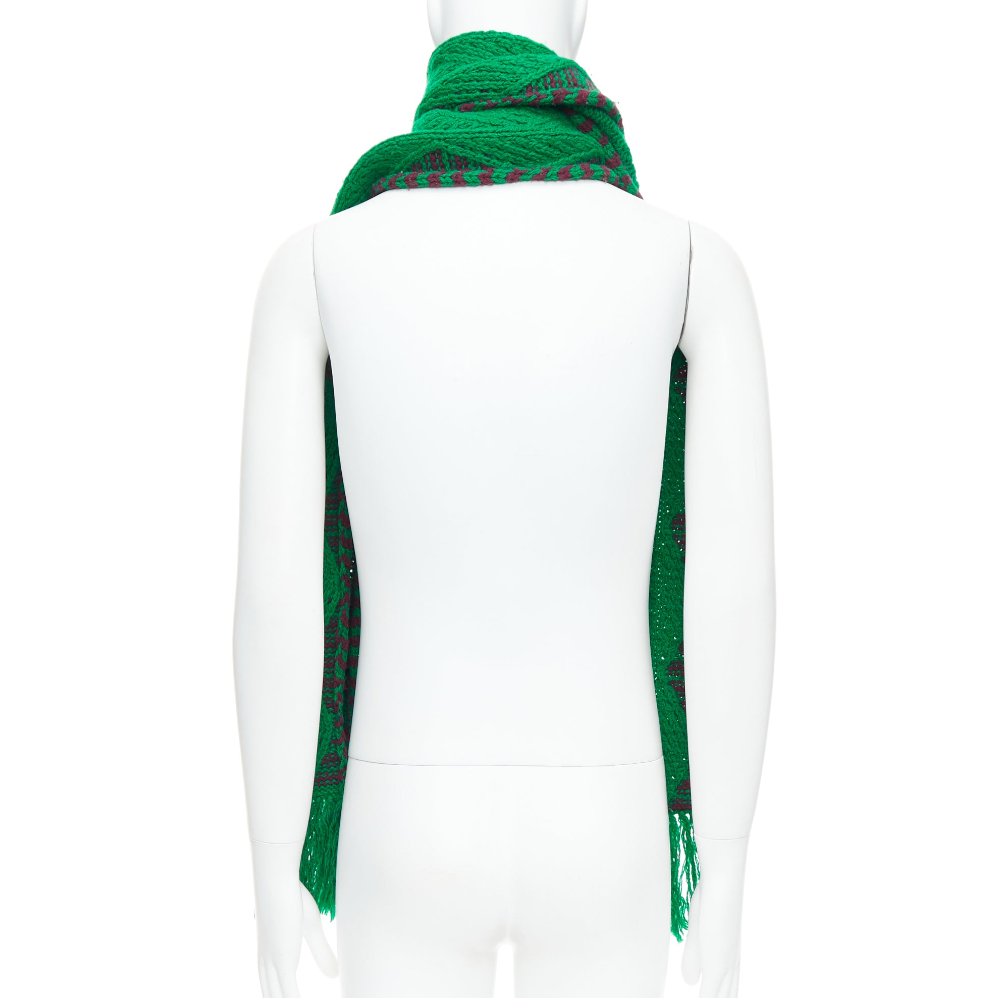 Dries Van Noten Knitted Wrap Scarf - Side view