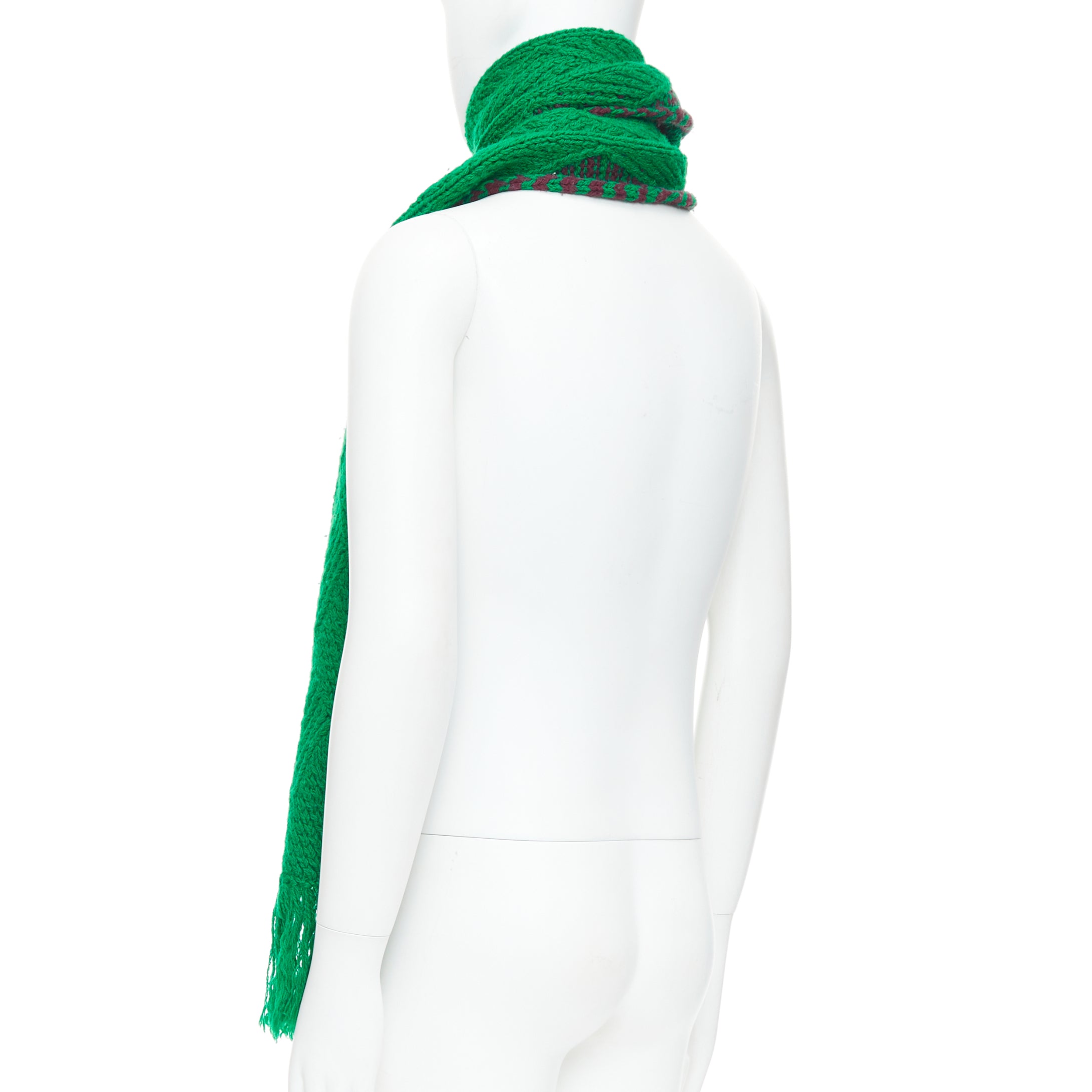 Dries Van Noten Knitted Wrap Scarf - Detail 1