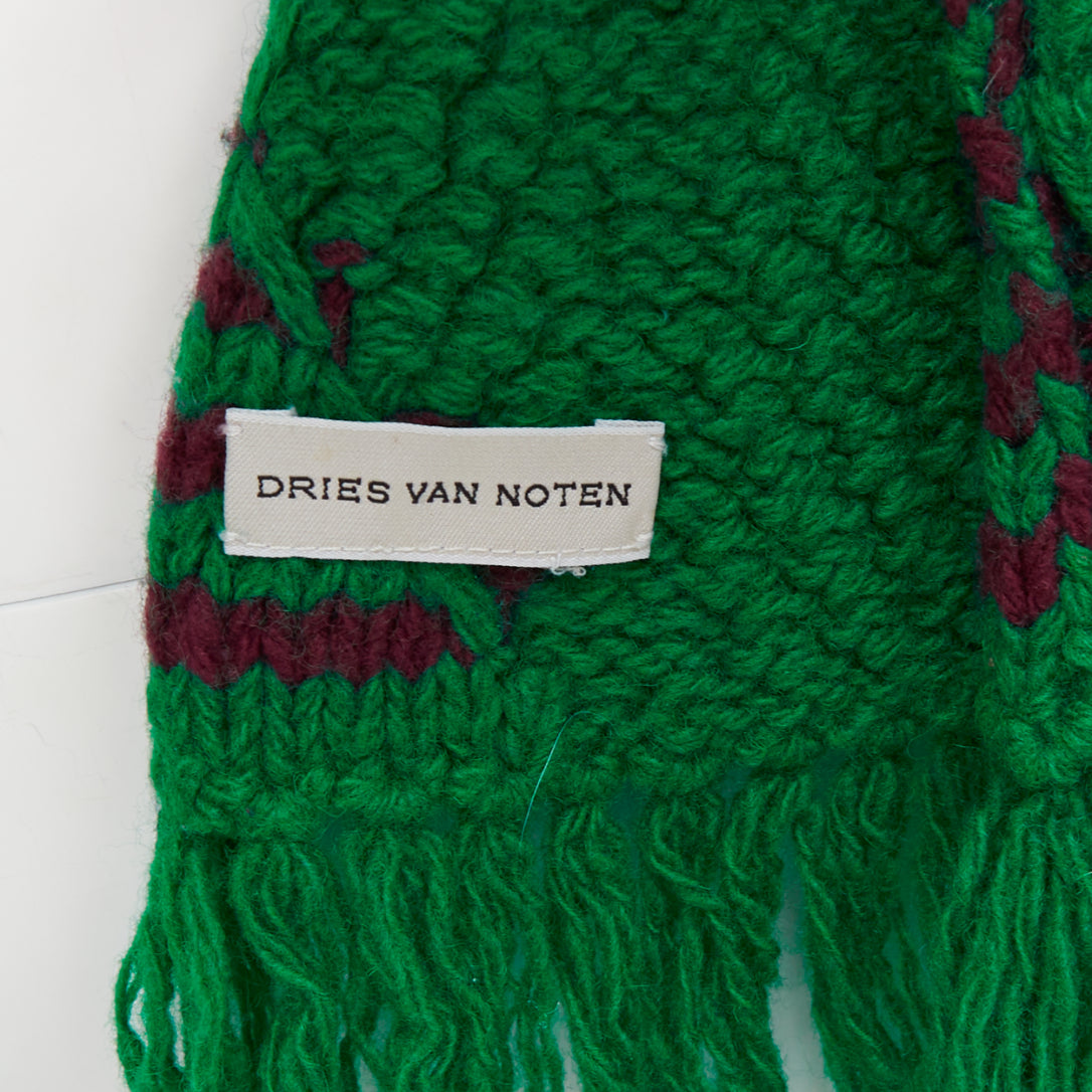 Dries Van Noten Knitted Wrap Scarf - Image 10