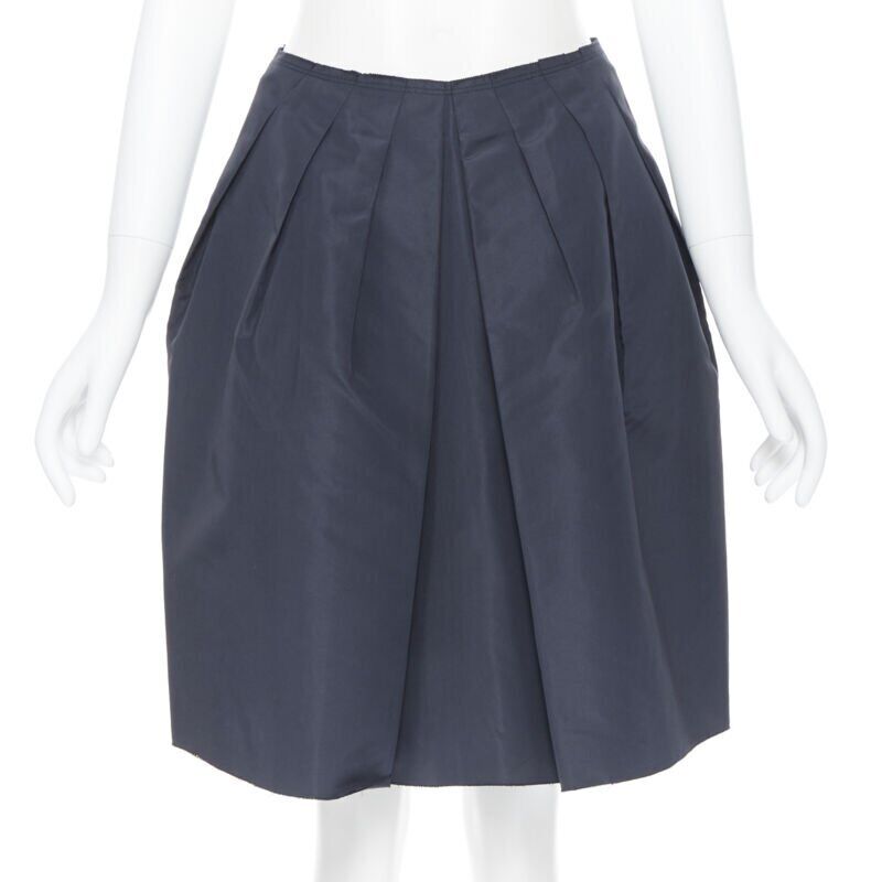 Prada Pleated Cotton Skirt