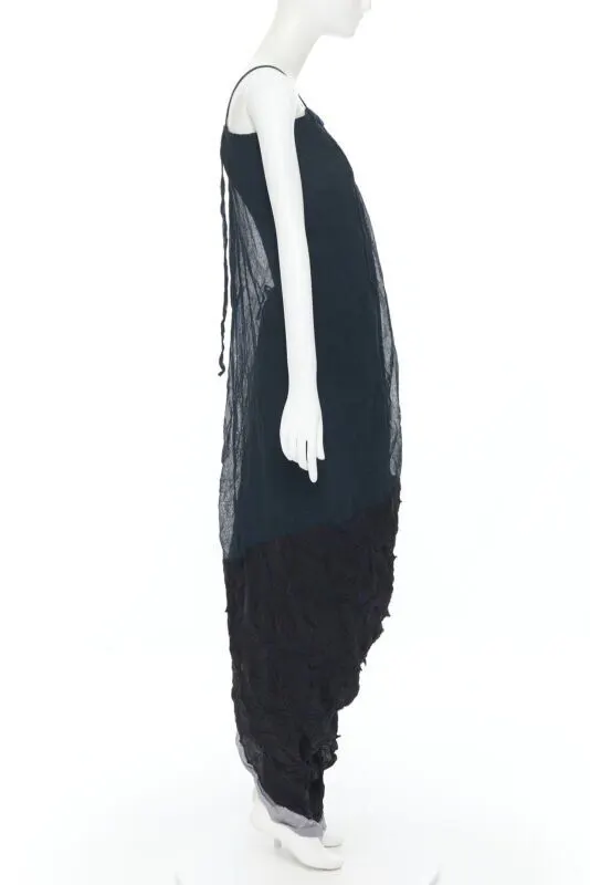 Yohji Yamamoto Shibori Dyed Dress Green Cotton Never worn, with tag - Box View