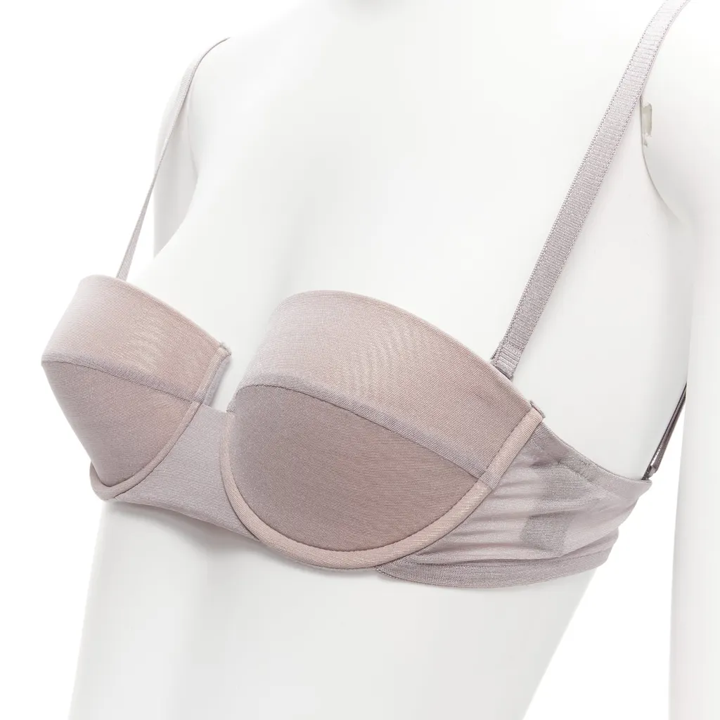 Gucci 3D Mesh Bra Grey Polyamide Never worn - Back View