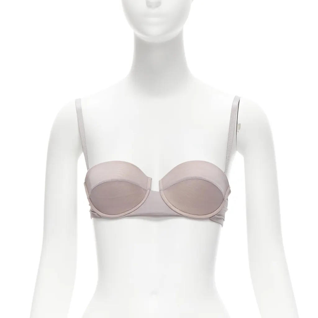 Gucci 3D Mesh Bra Grey Polyamide Never worn - Inside View