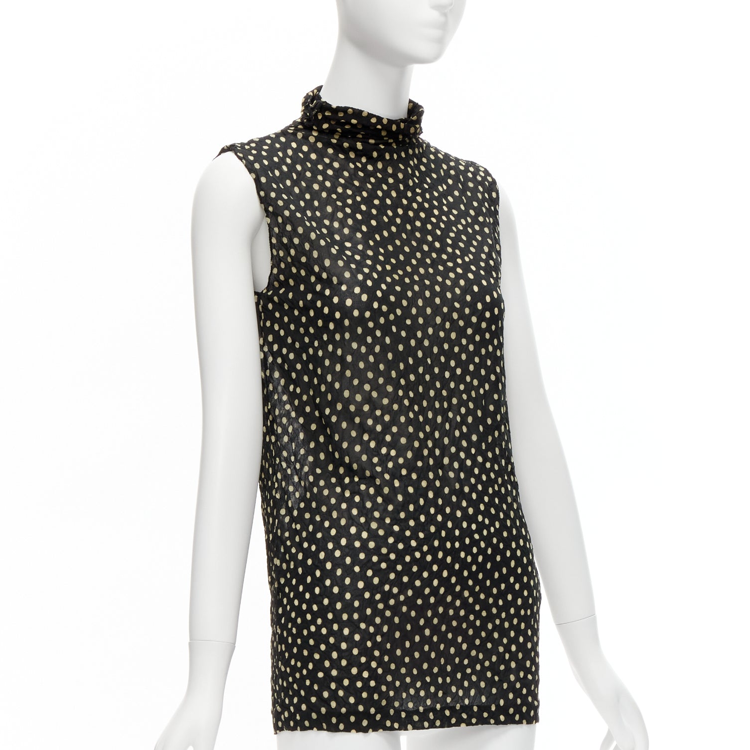 Issey Miyake Polka Crinkle Vest - Image 6