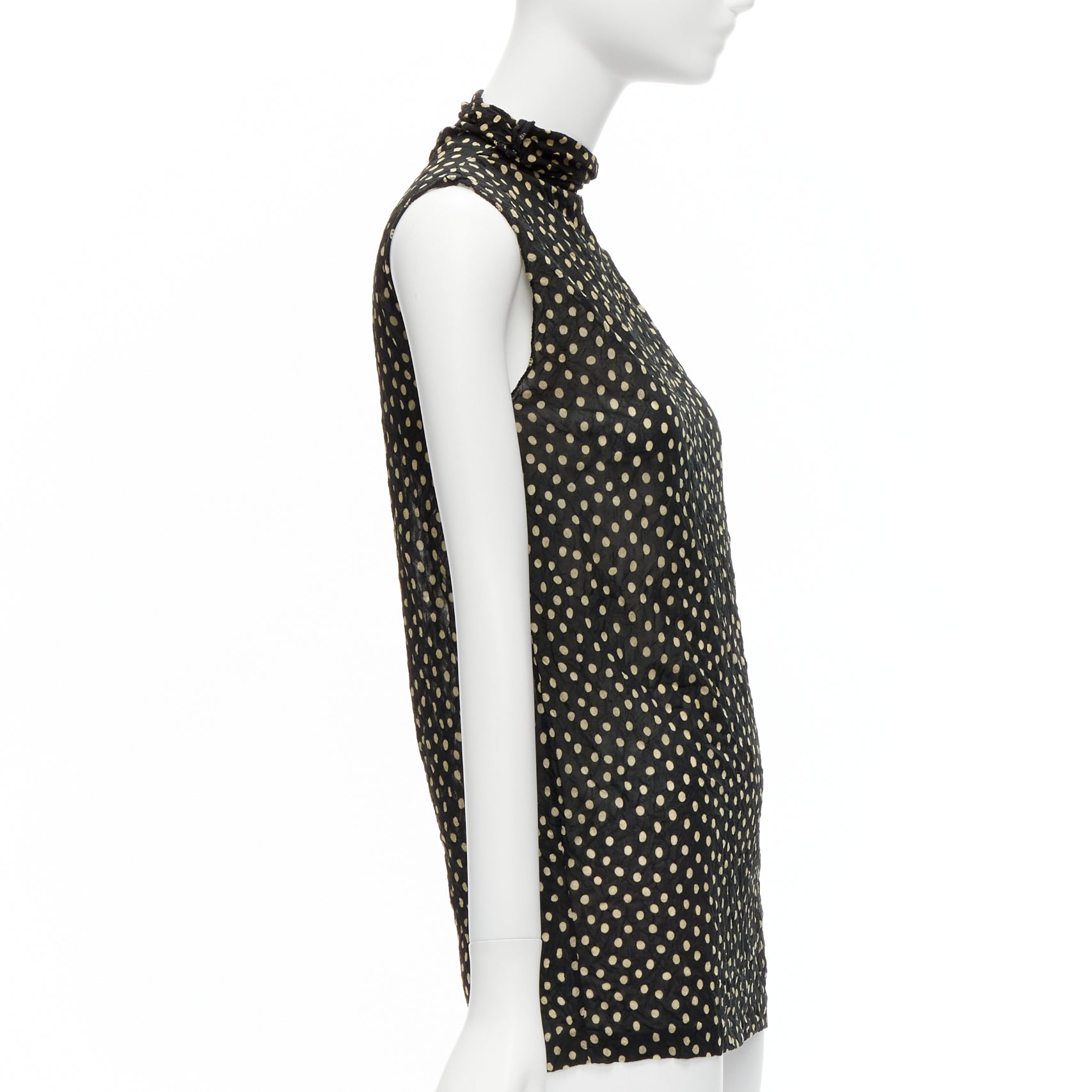 Issey Miyake Polka Crinkle Vest - 4