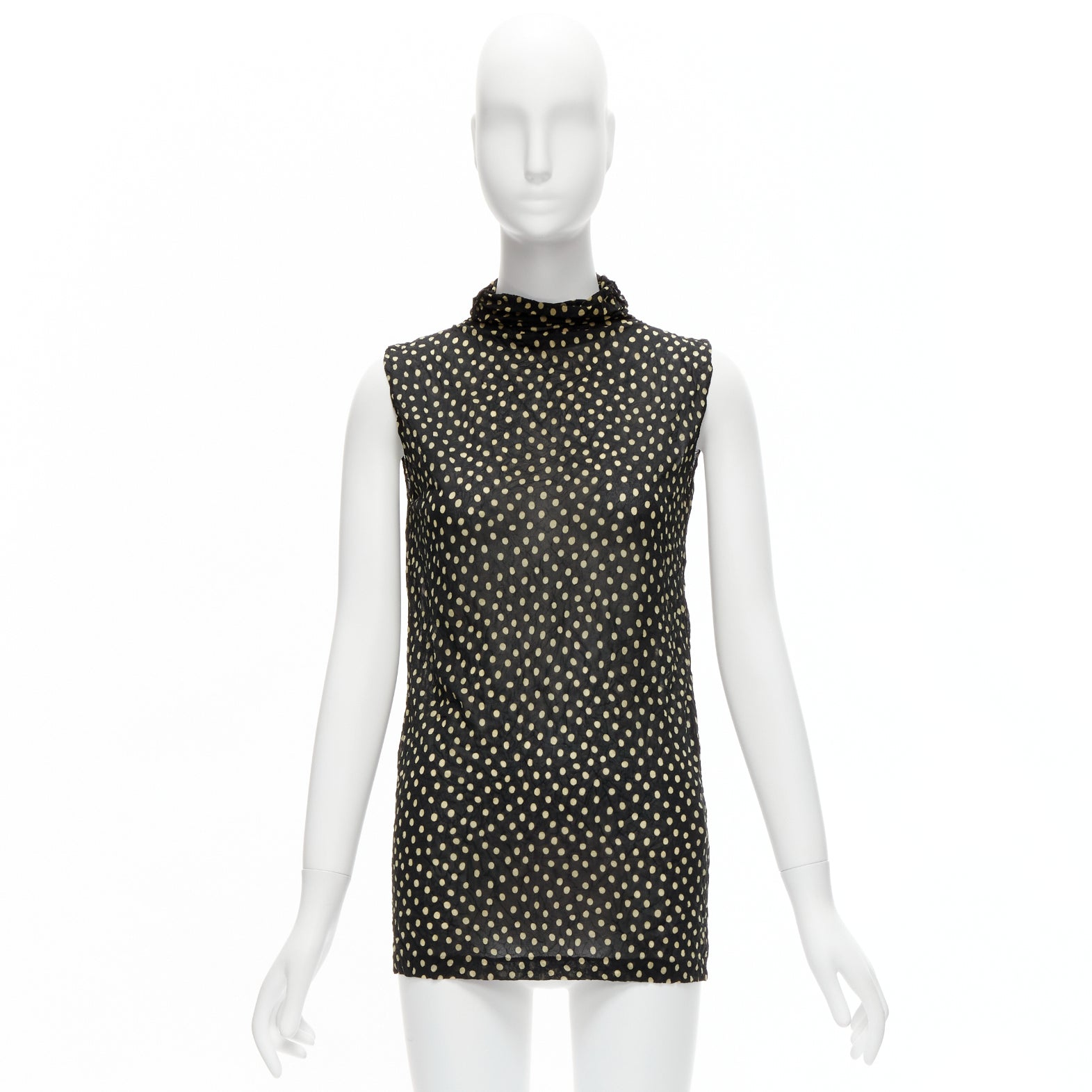 Issey Miyake Polka Crinkle Vest - Image 11