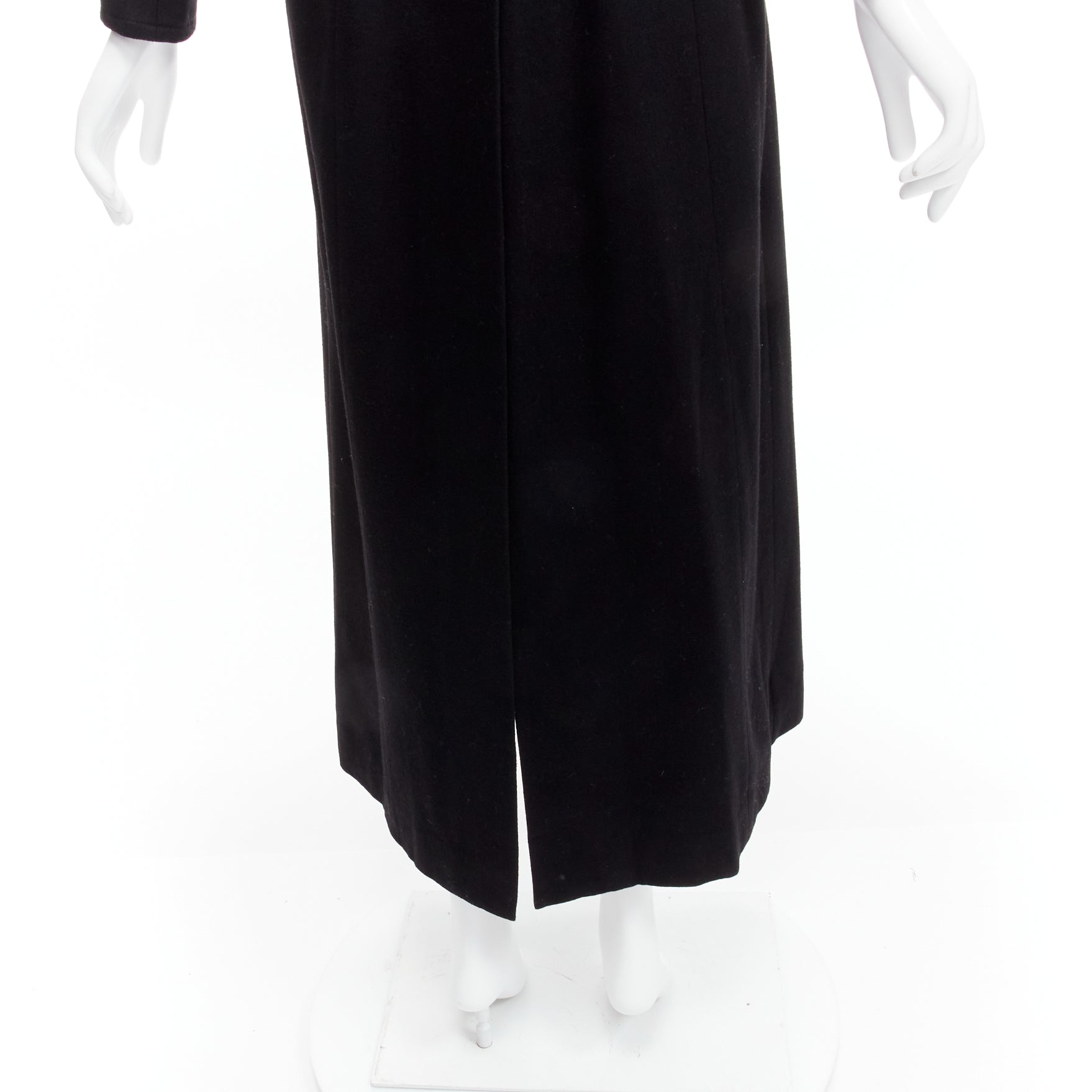 Maison Martin Margiela Black Wool Cigarette Coat - Image 11