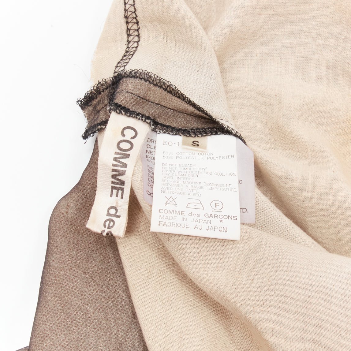 Comme Des Garcons Sheer Overlay Dress - Image 10