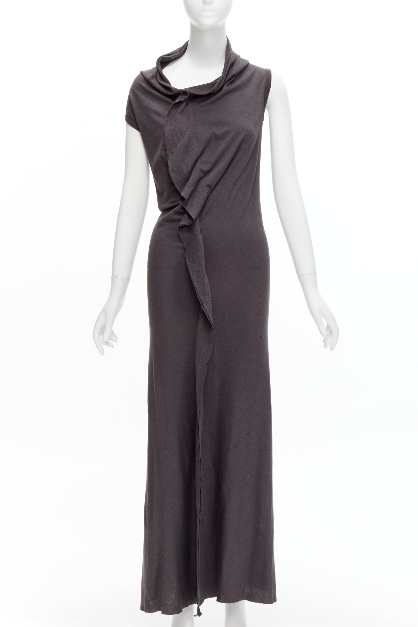 Comme Des Garcons Cowl Flutter Dress