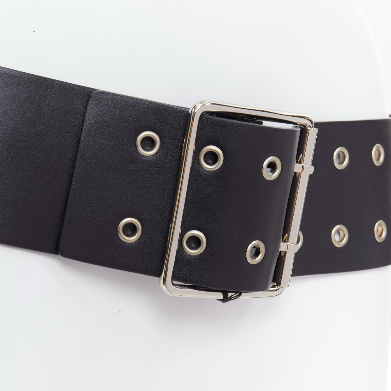 Versus Wide leather belt - Back view