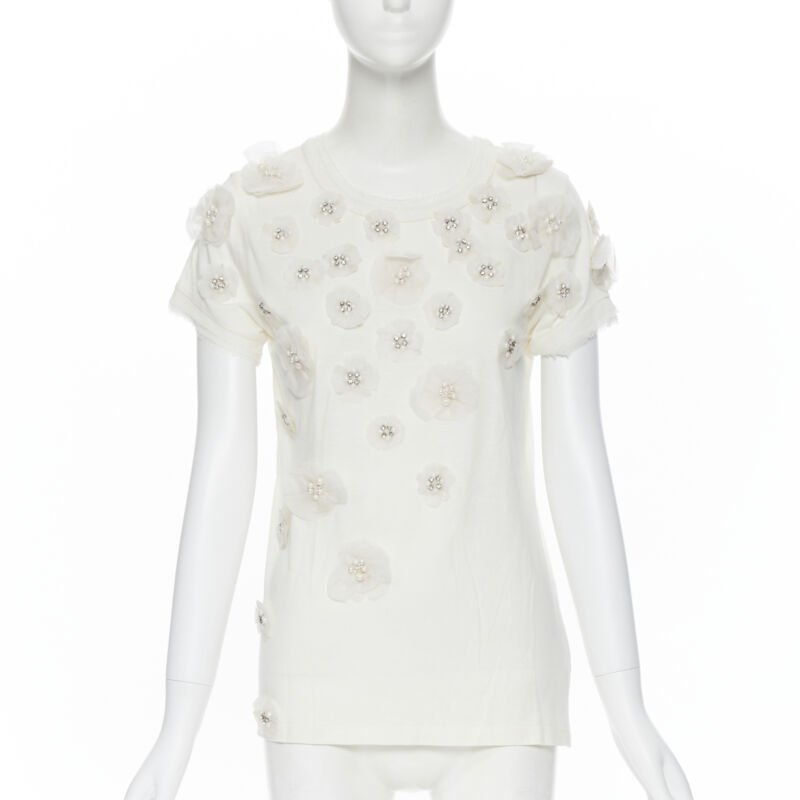 Lanvin Pearl Flower Tee