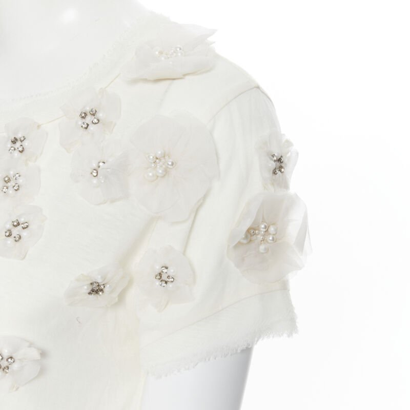 Lanvin Pearl Flower Tee - Detail 2