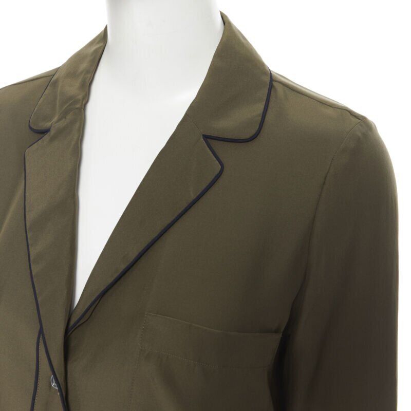 Frame Green Piping Pajama - Back view