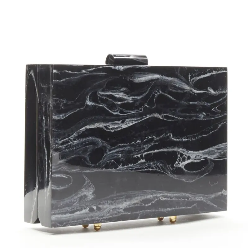 L'Afshar Surrealist Pouch Bag Black Plastic Very good - Front View