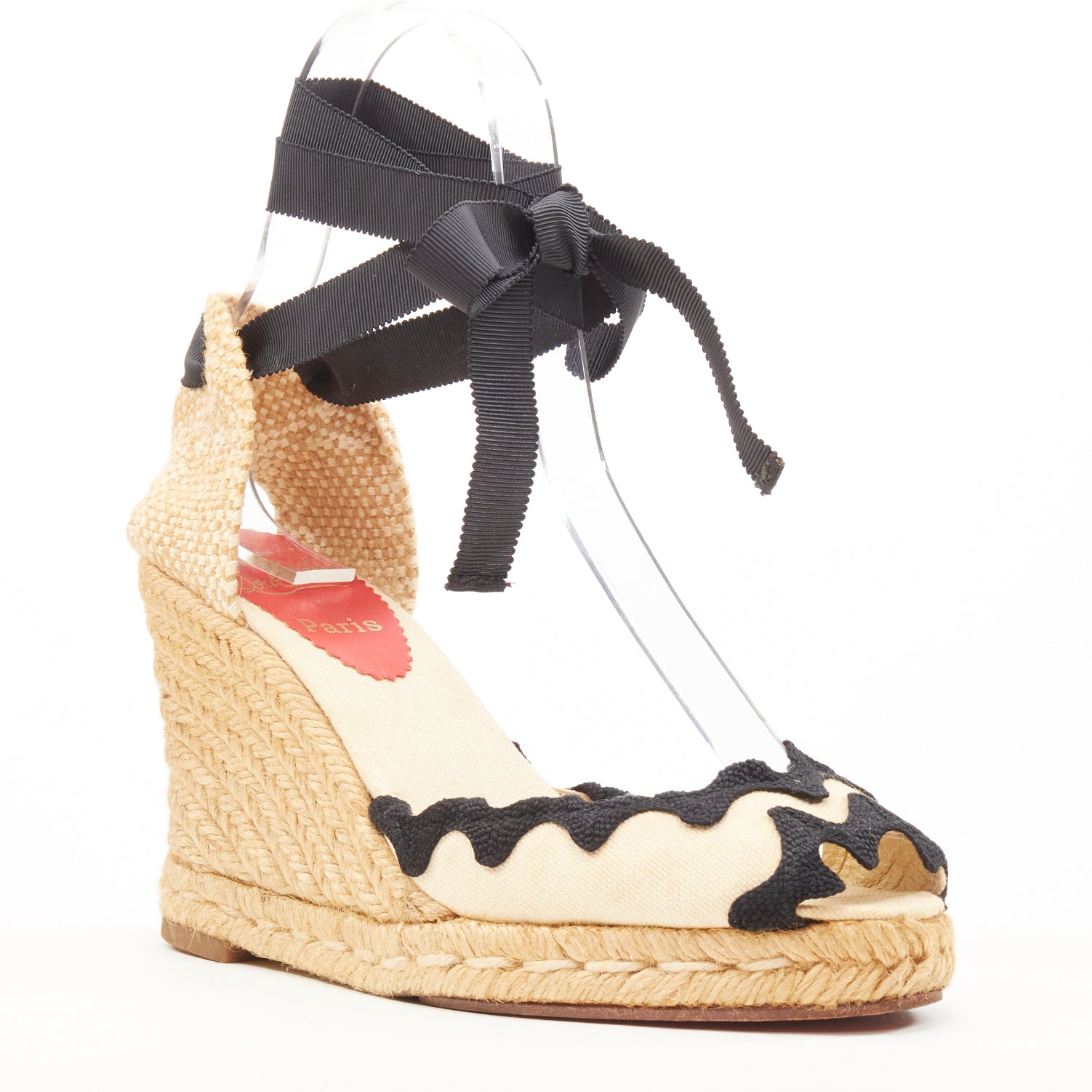 Christian Louboutin Scalloped Espadrilles - Back view