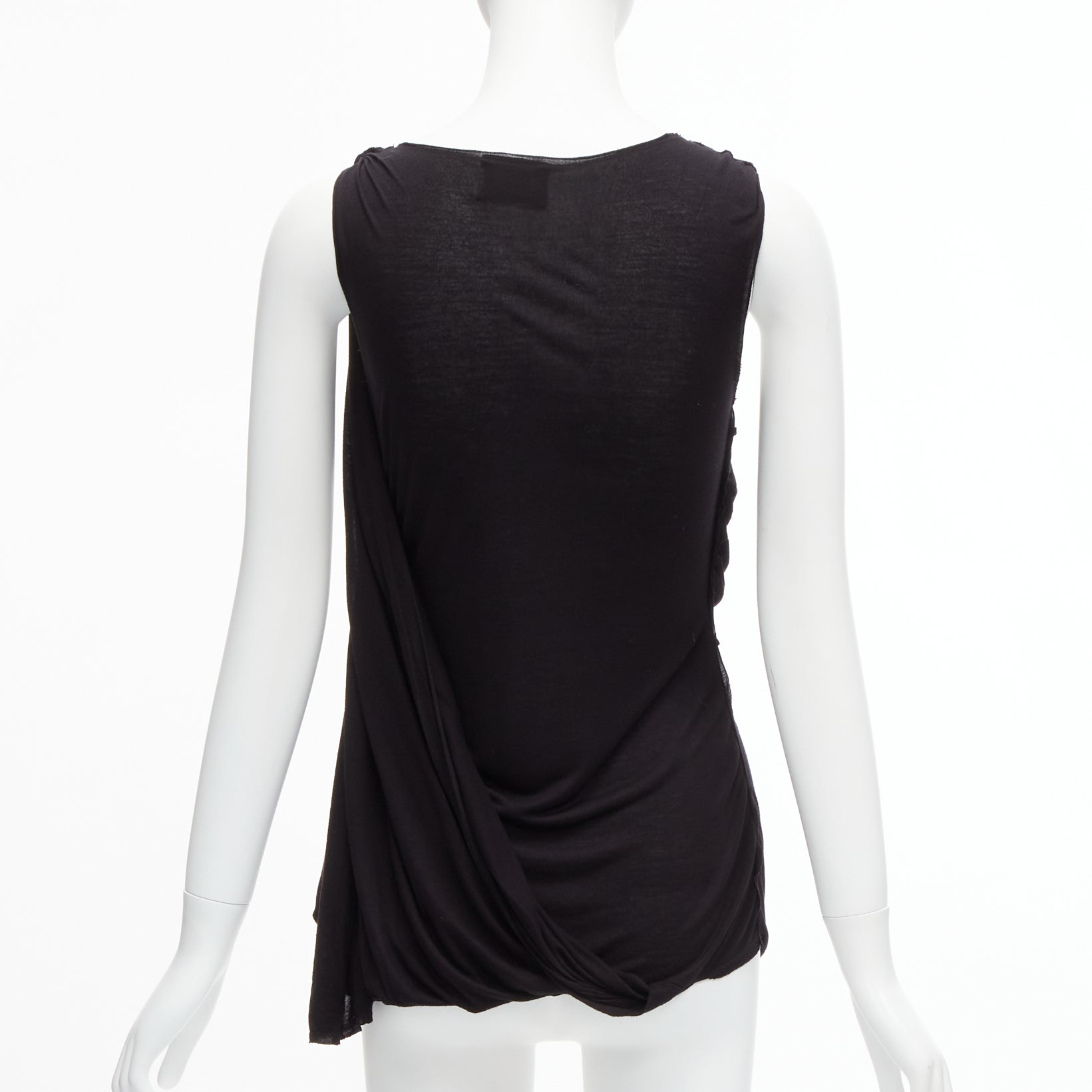 Lanvin Draped Scoop Tank - Side view
