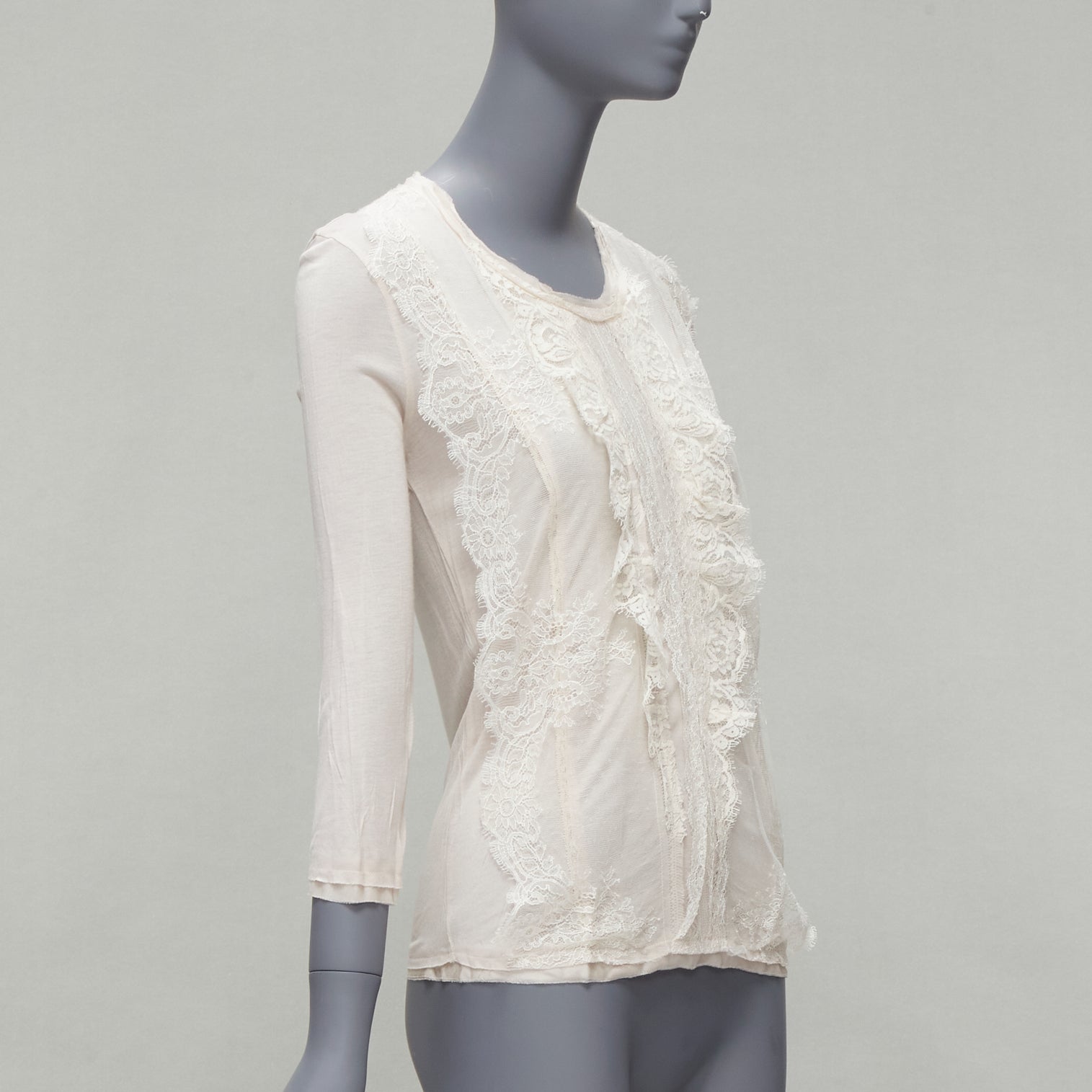 Lanvin Lace Overlay Top - Image 6
