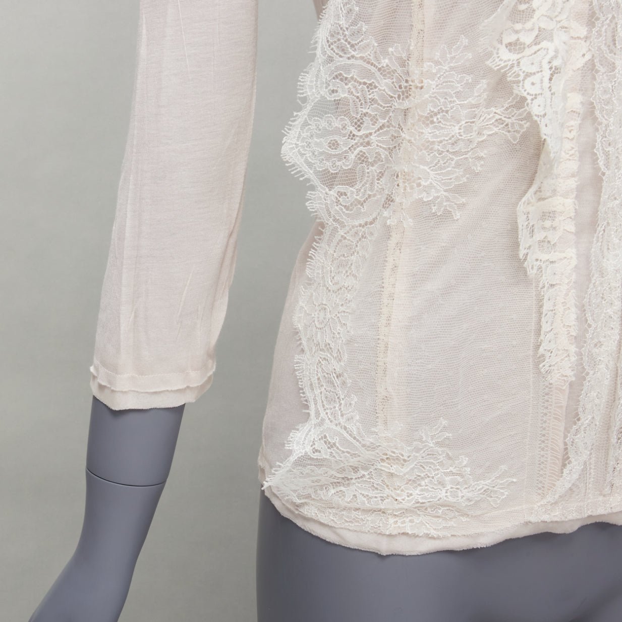 Lanvin Lace Overlay Top - Image 10