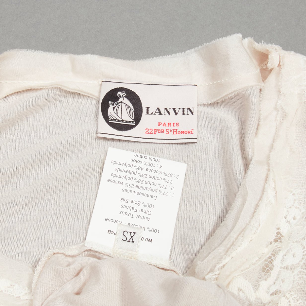 Lanvin Lace Overlay Top - Image 11
