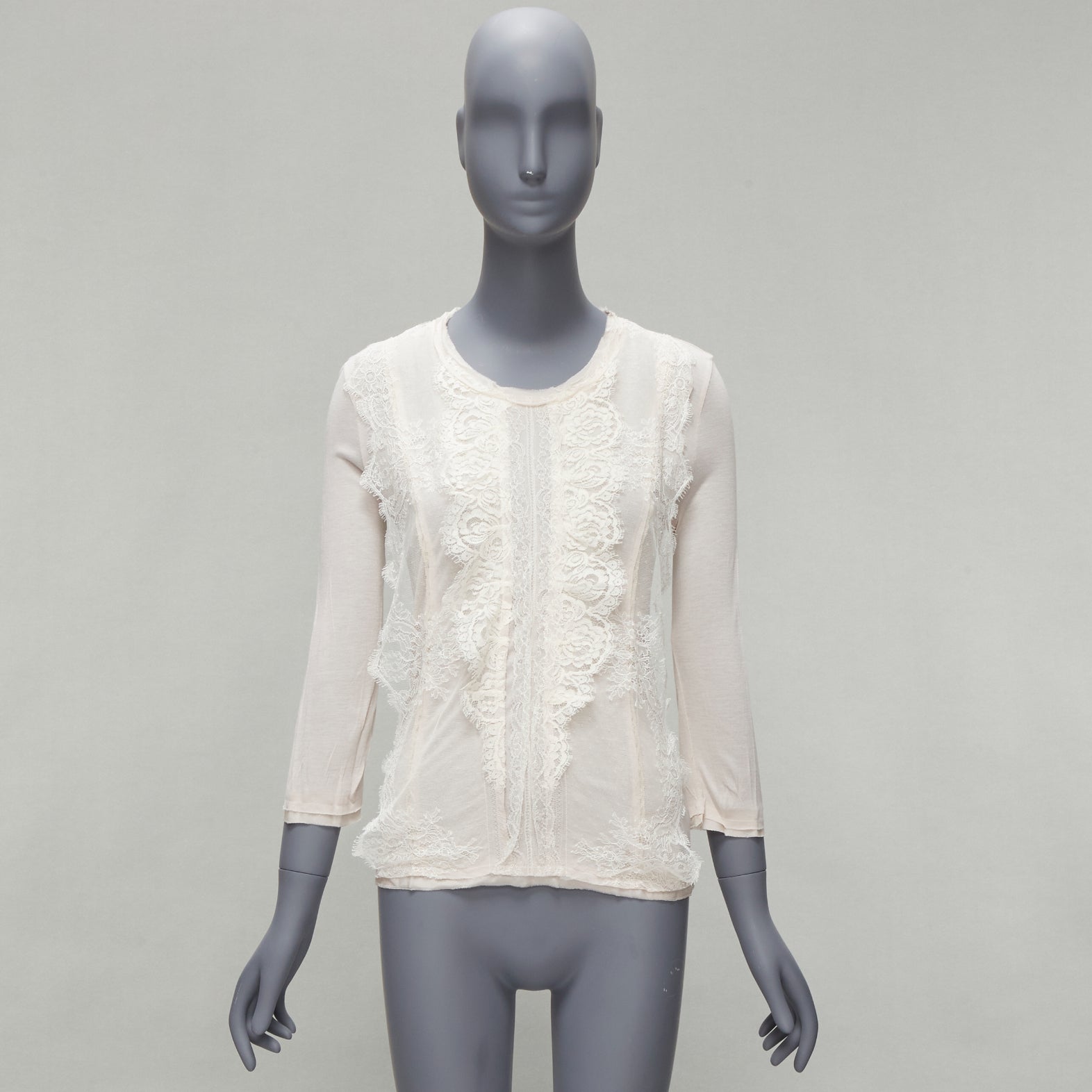 Lanvin Lace Overlay Top - Image 12