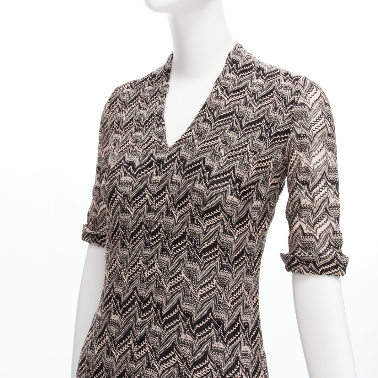 Missoni Chevron Mini Dress - Back view