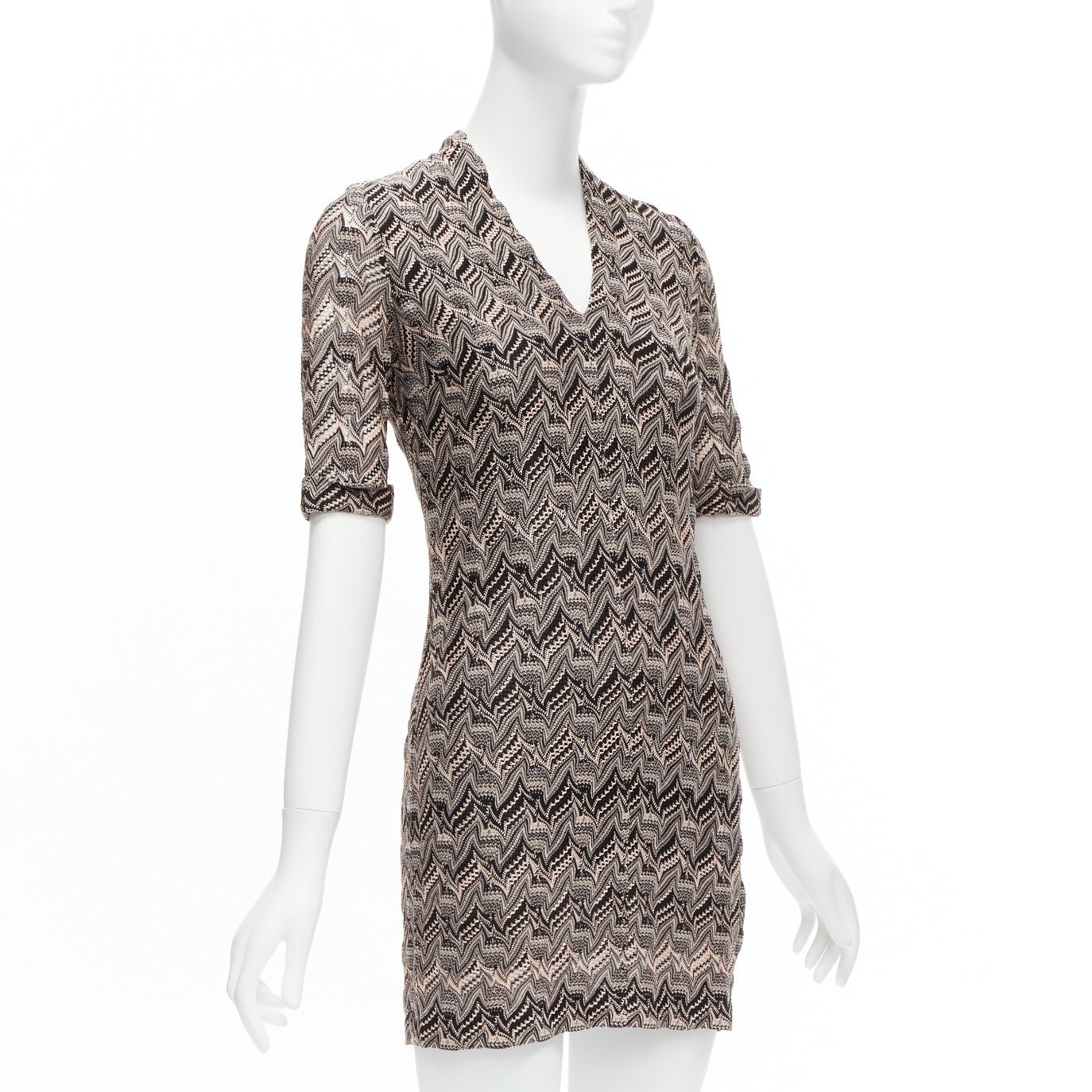 Missoni Chevron Mini Dress - Image 6