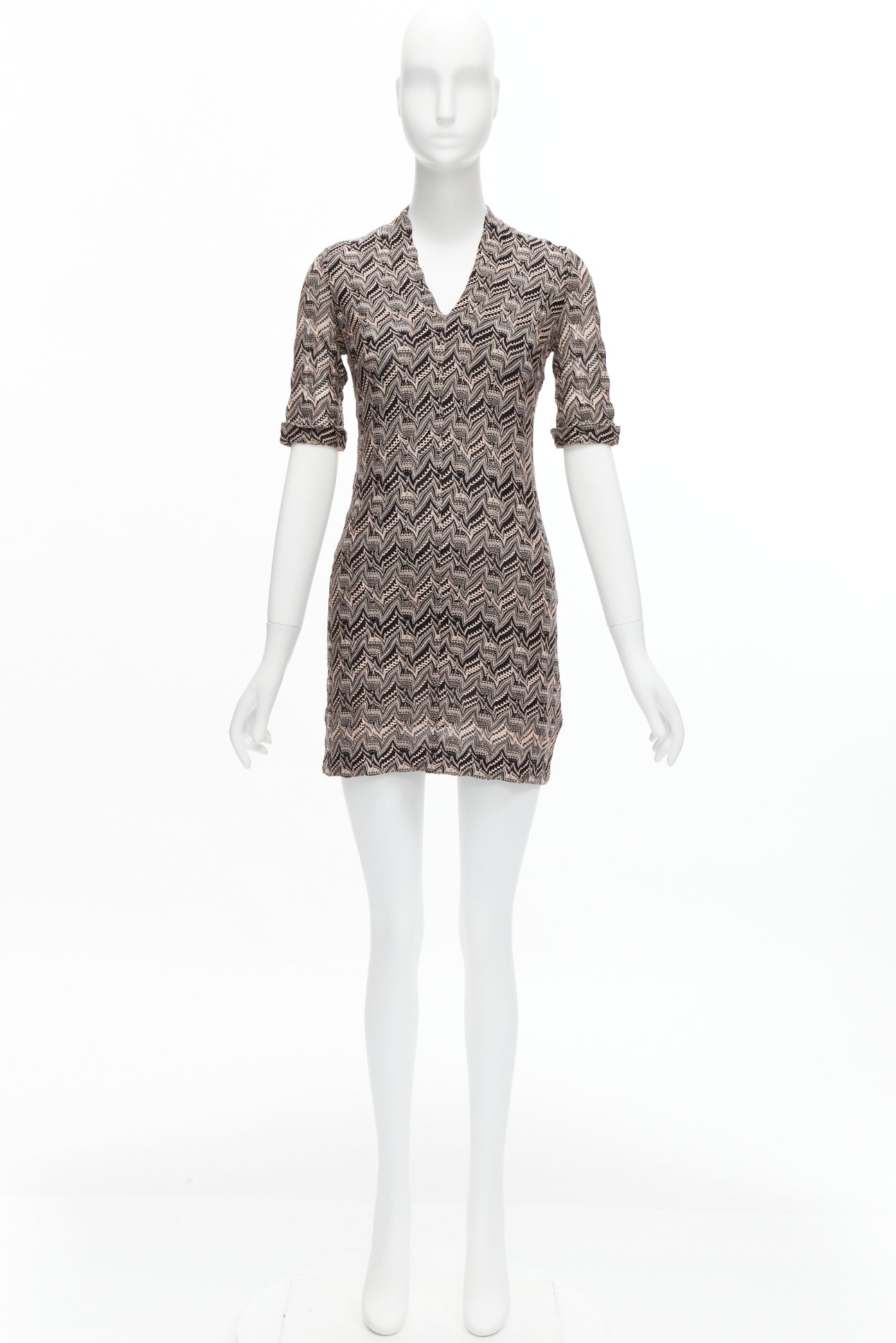 Missoni Chevron Mini Dress - Image 12