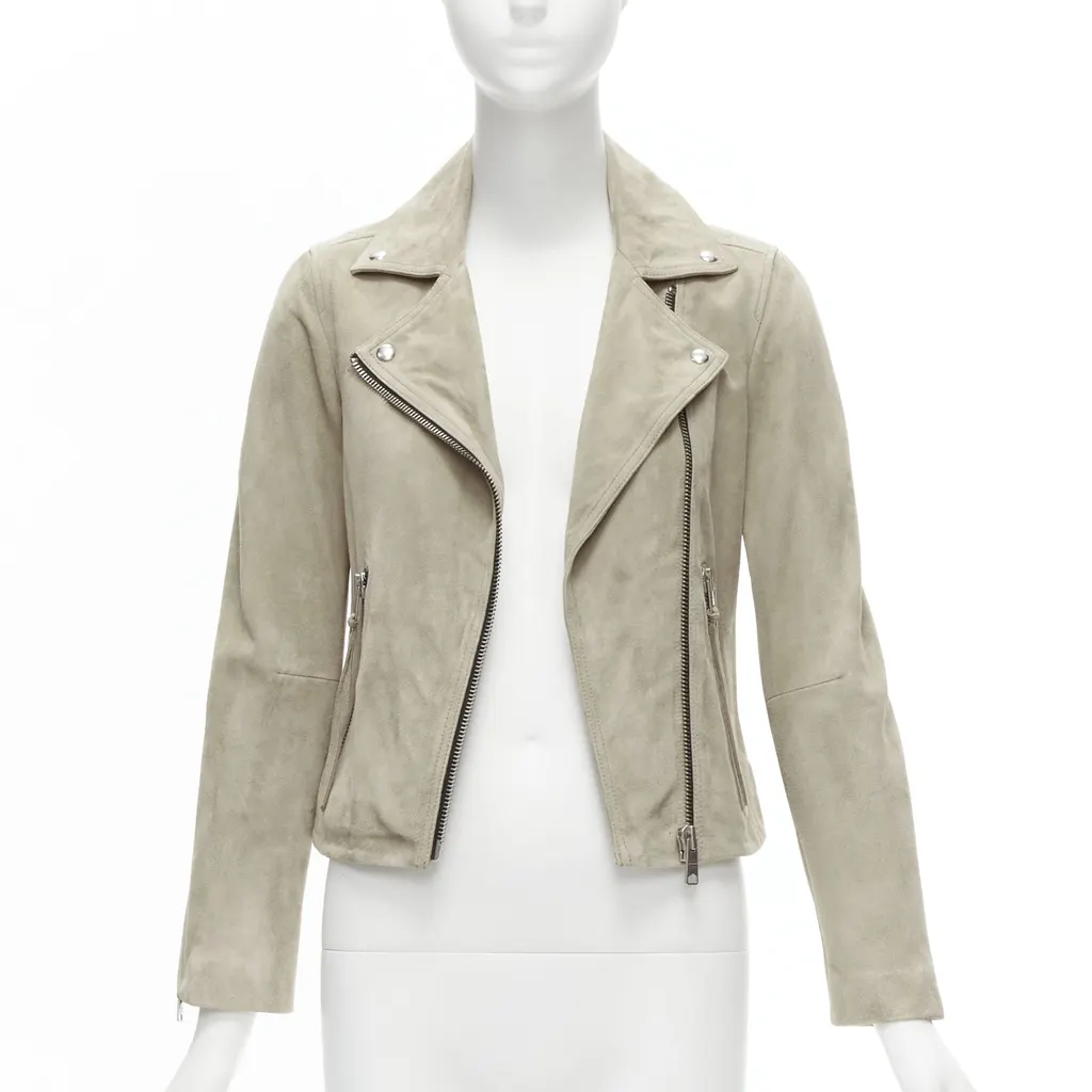 All Saints Dalby Beige Suede Very good - Front View