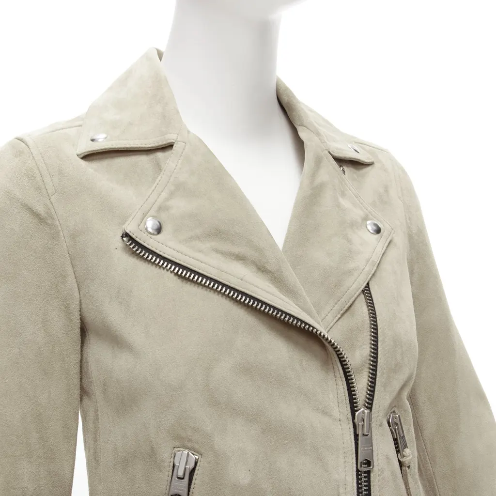All Saints Dalby Beige Suede Very good - Back View