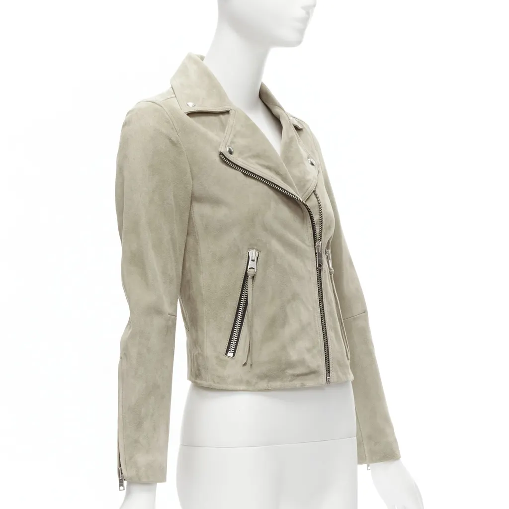 All Saints Dalby Beige Suede Very good - Model View