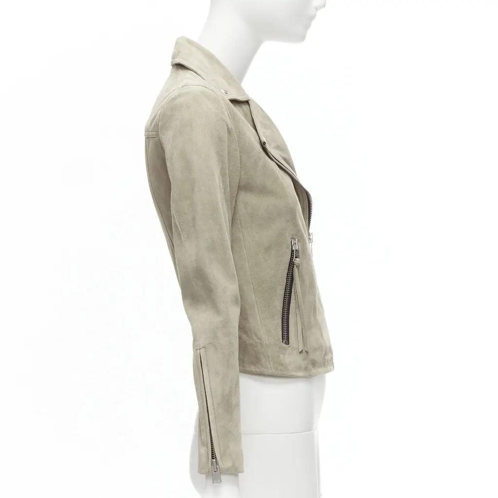 All Saints Dalby Beige Suede Very good - Box View