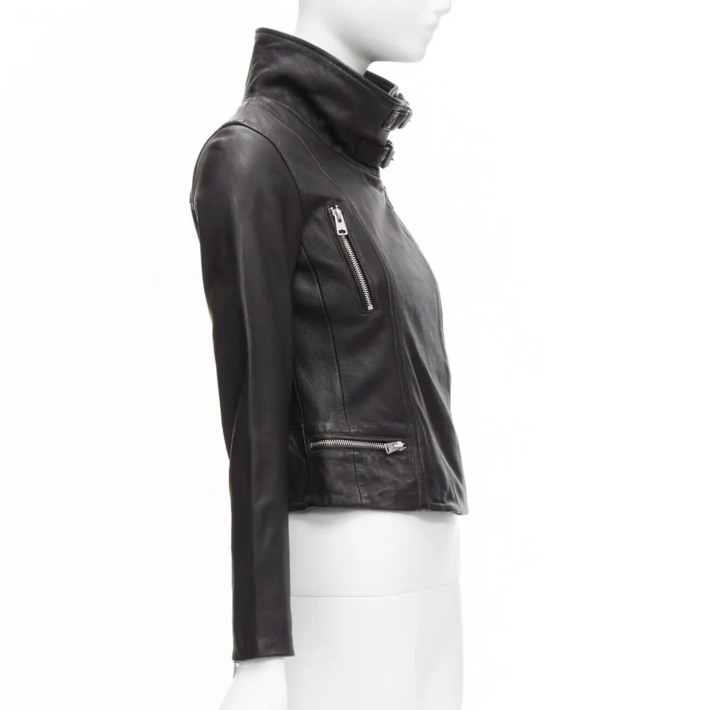 All Saints Bales Black Leather Never worn - Box View