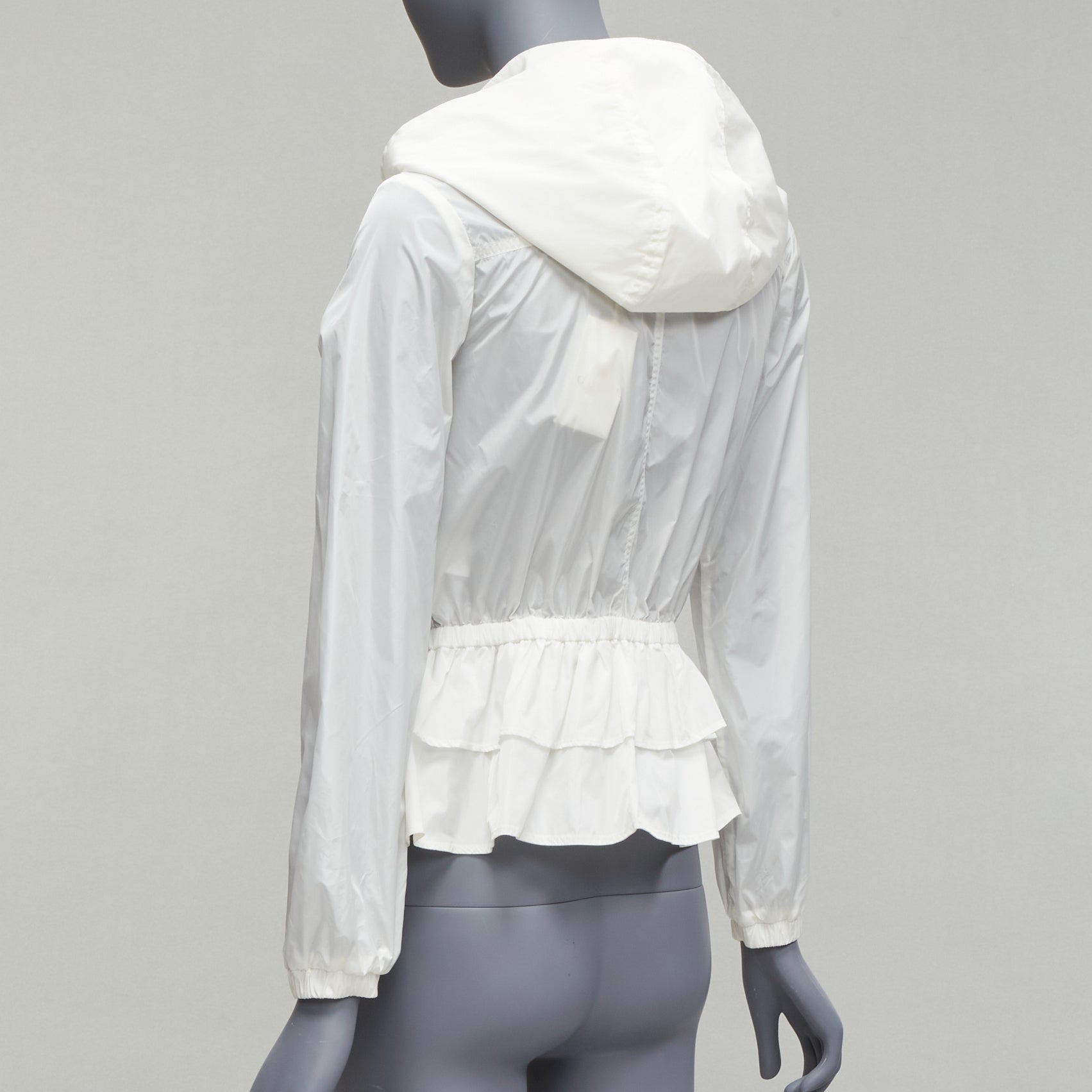 Gucci Ivory Peplum Hooded Jacket - Detail 2