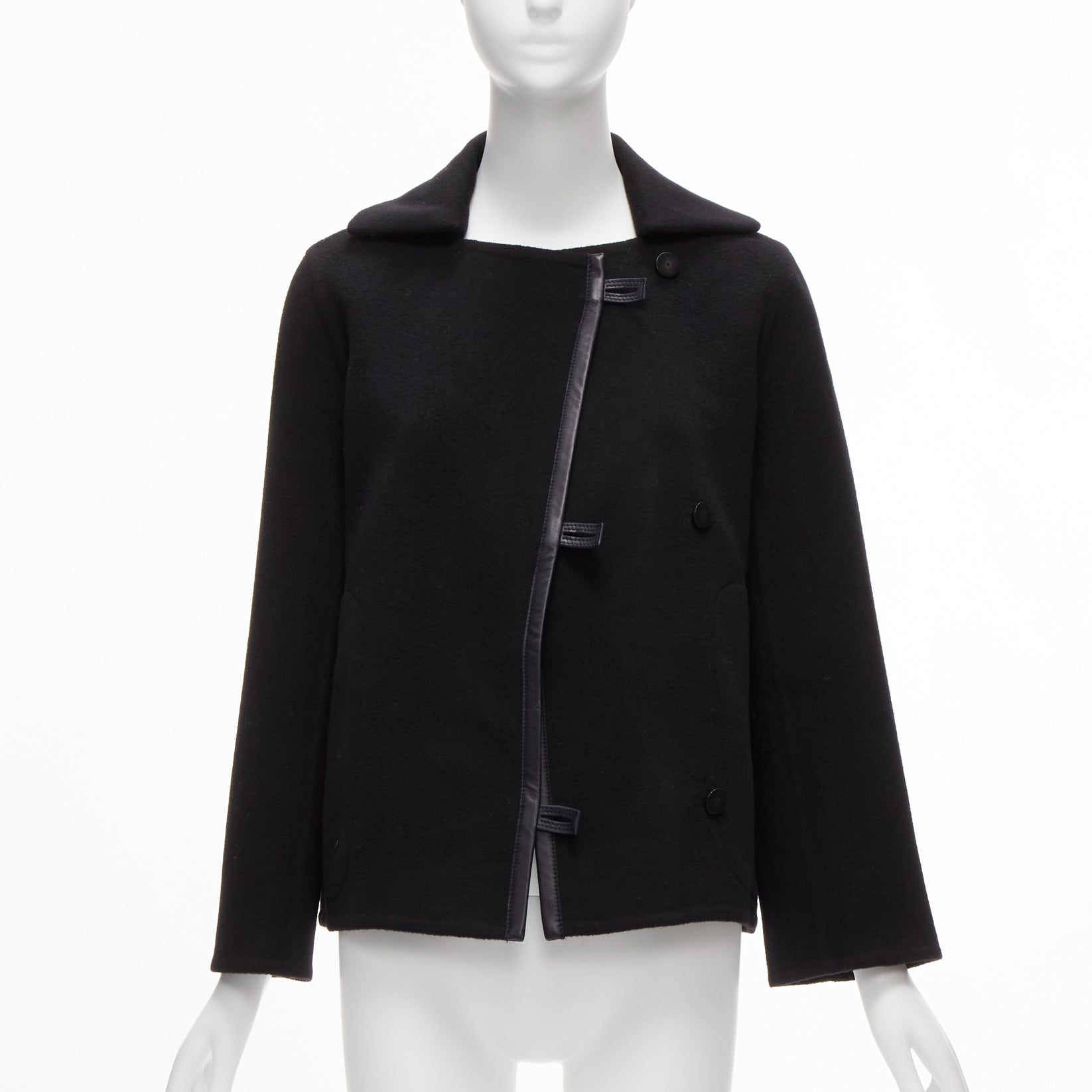 Hermès Black Trim Cashmere Jacket - Image 6